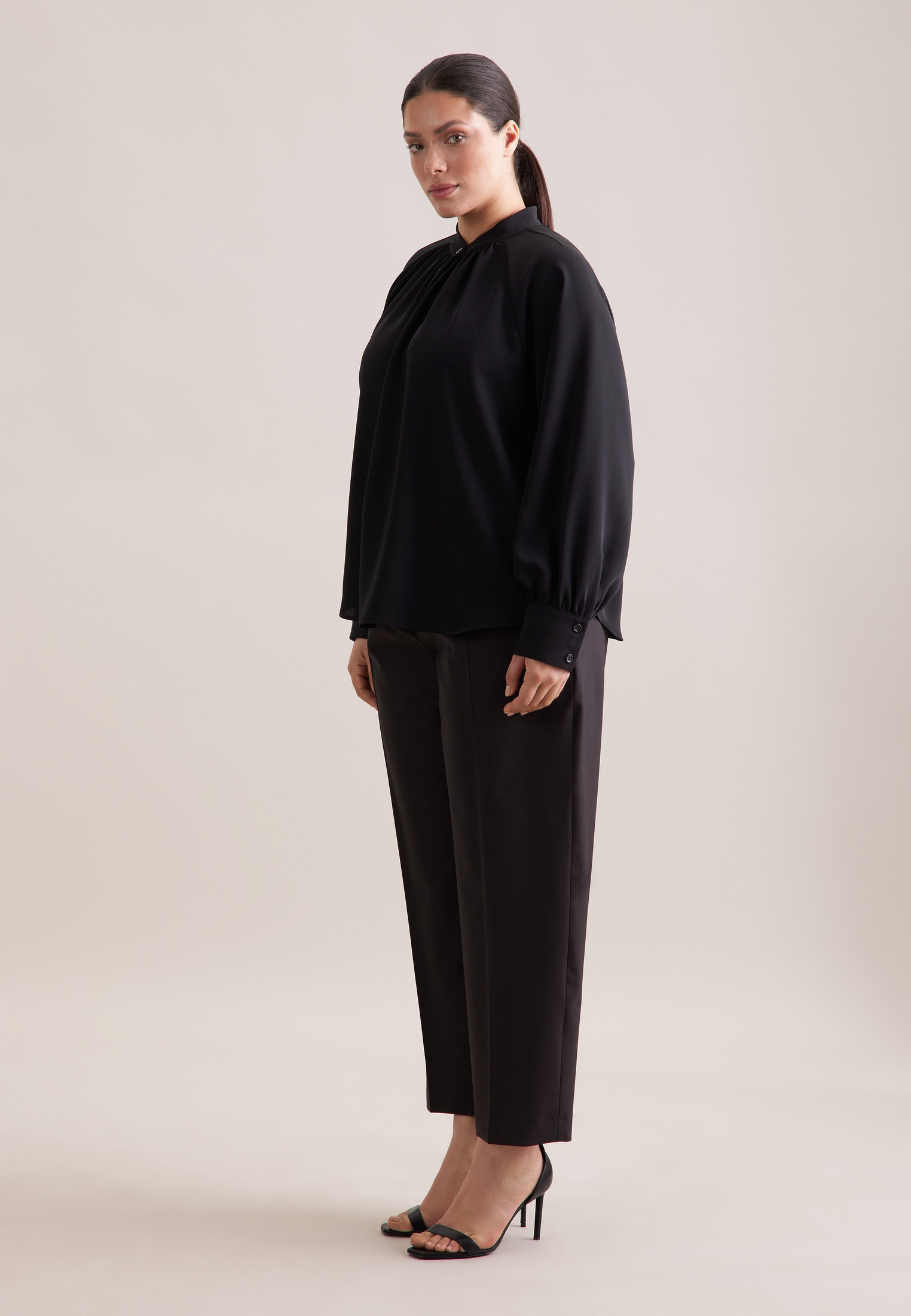 seidensticker Klassische Bluse »Schwarze Rose« 1/1 Uni