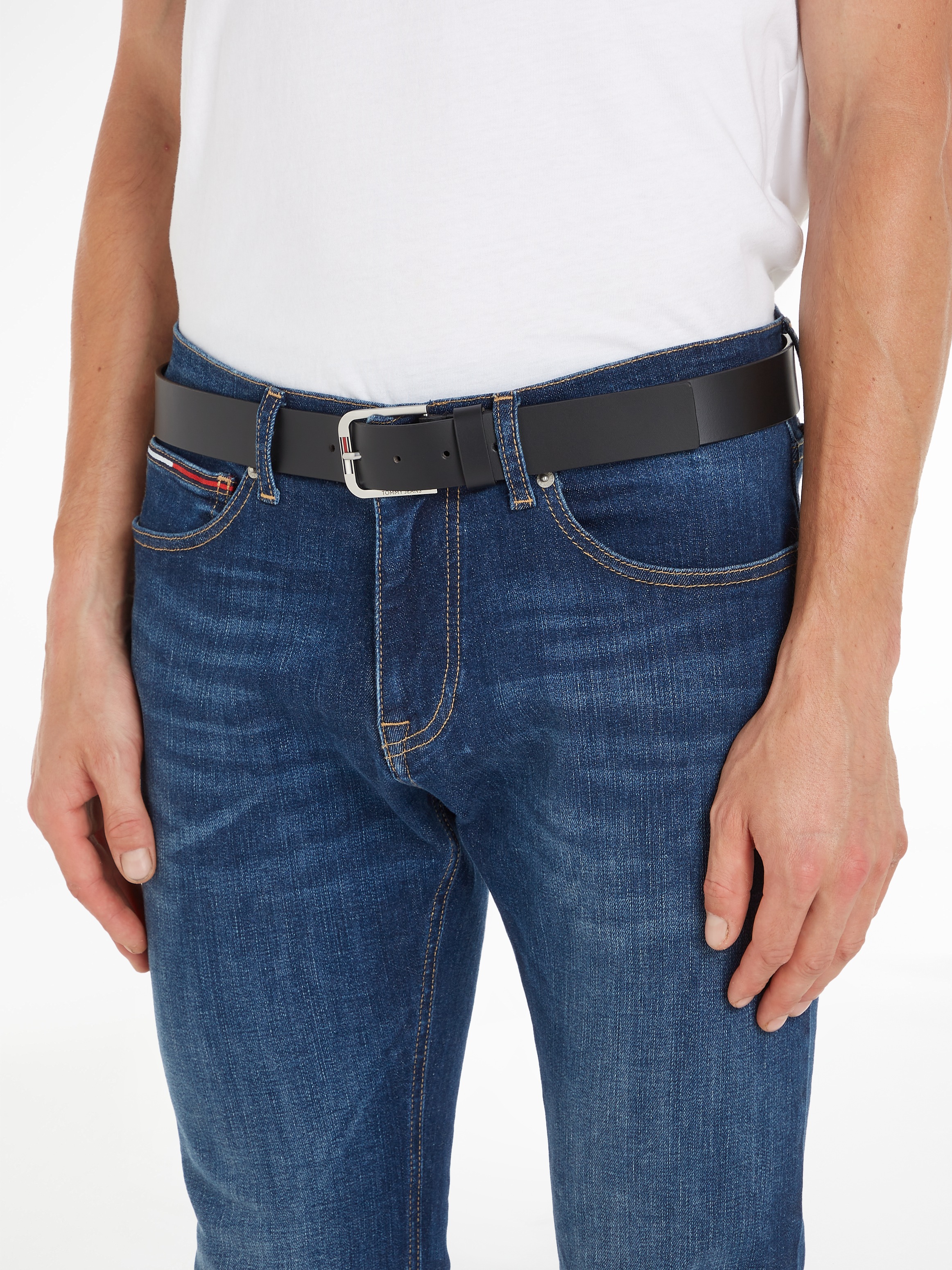 Tommy Jeans Ledergürtel »TJM AUSTIN 3.5«, mit Logoschriftzug