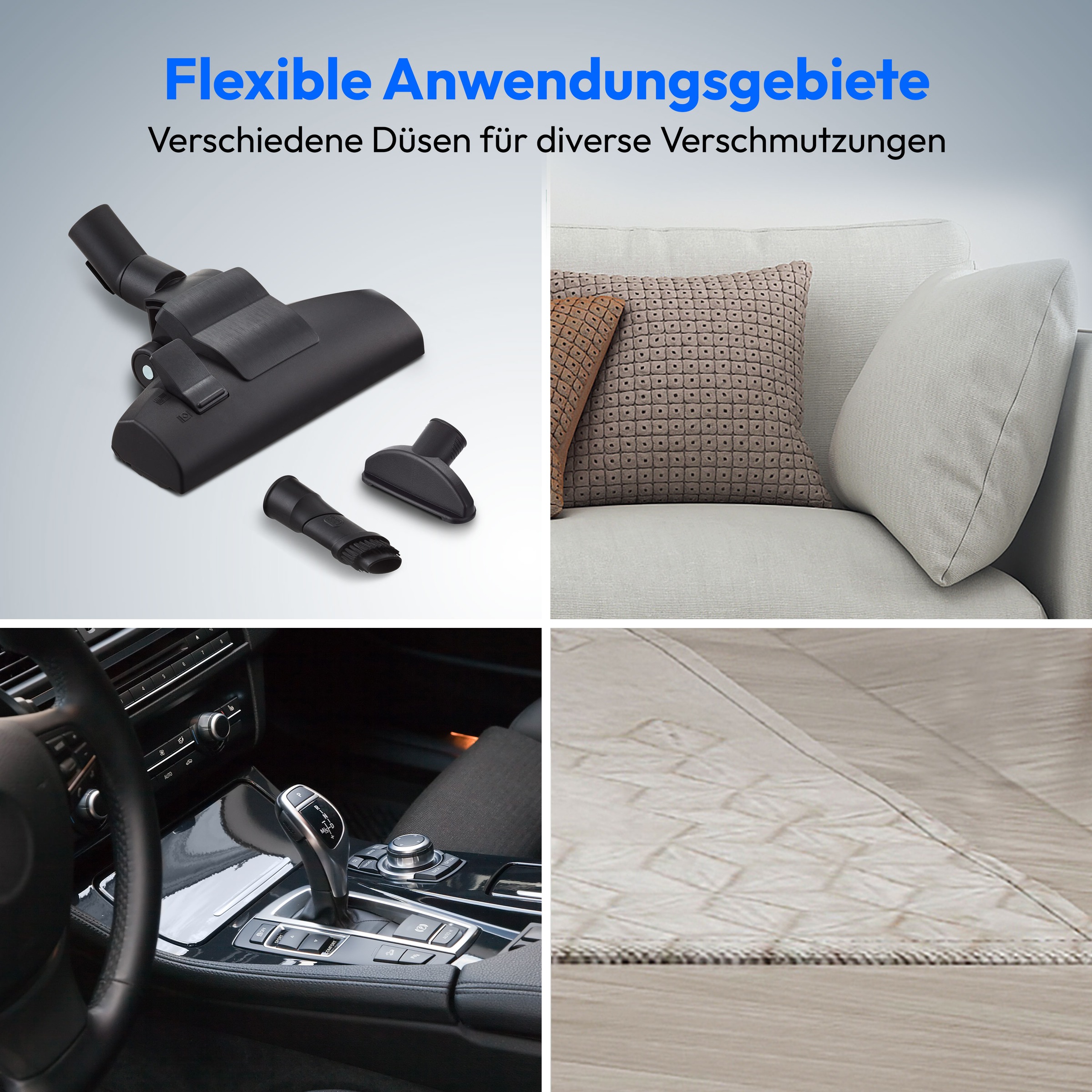 Medion® Bodenstaubsauger »P2000 (MD 11905), 21,5 kPa Saugleistung, 2L, Multizyklon-Technologie«, 700 W, beutellos, 5,2 Meter Kabellänge, HEPA 13 Filter, 72 dB, integriertes Zubehör