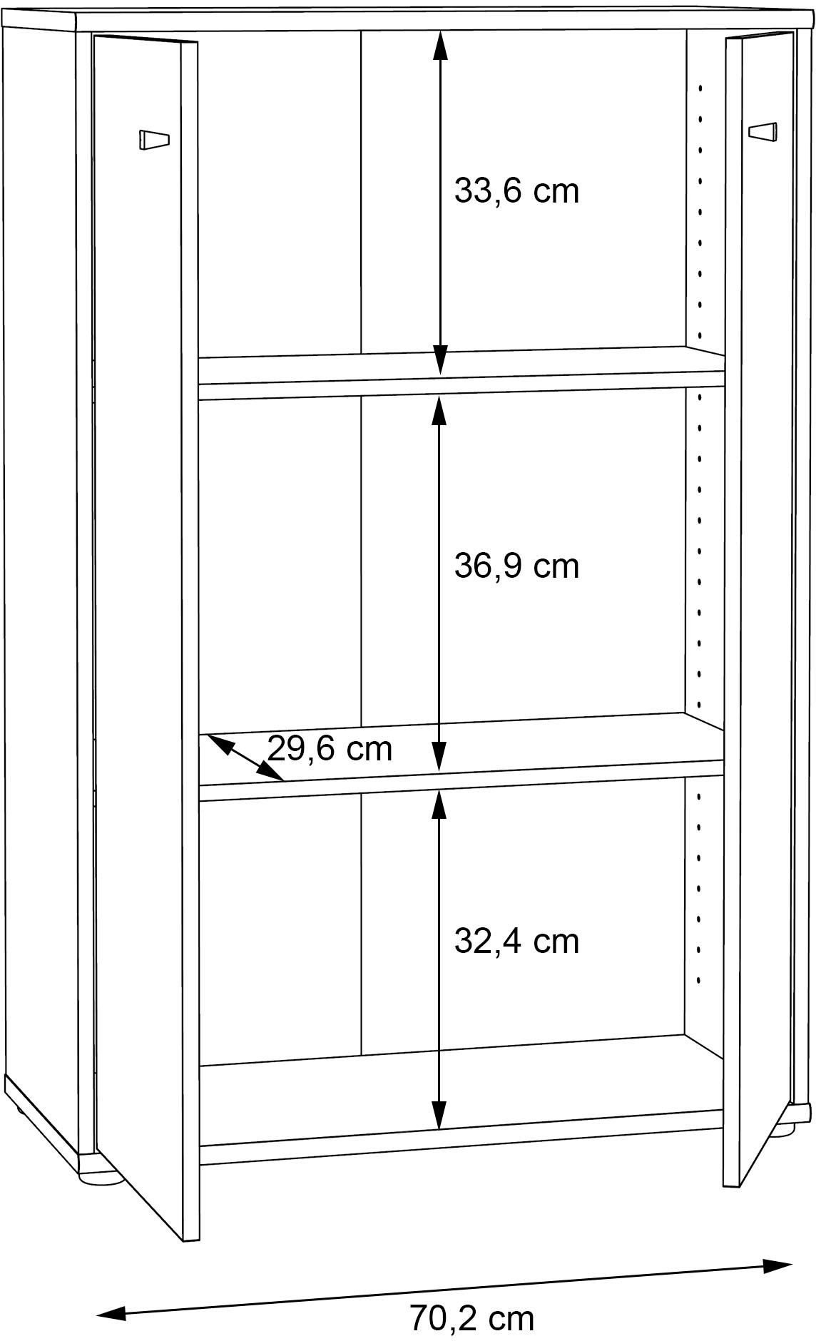 FORTE Kommode »Tempra«, Breite 73,7 cm