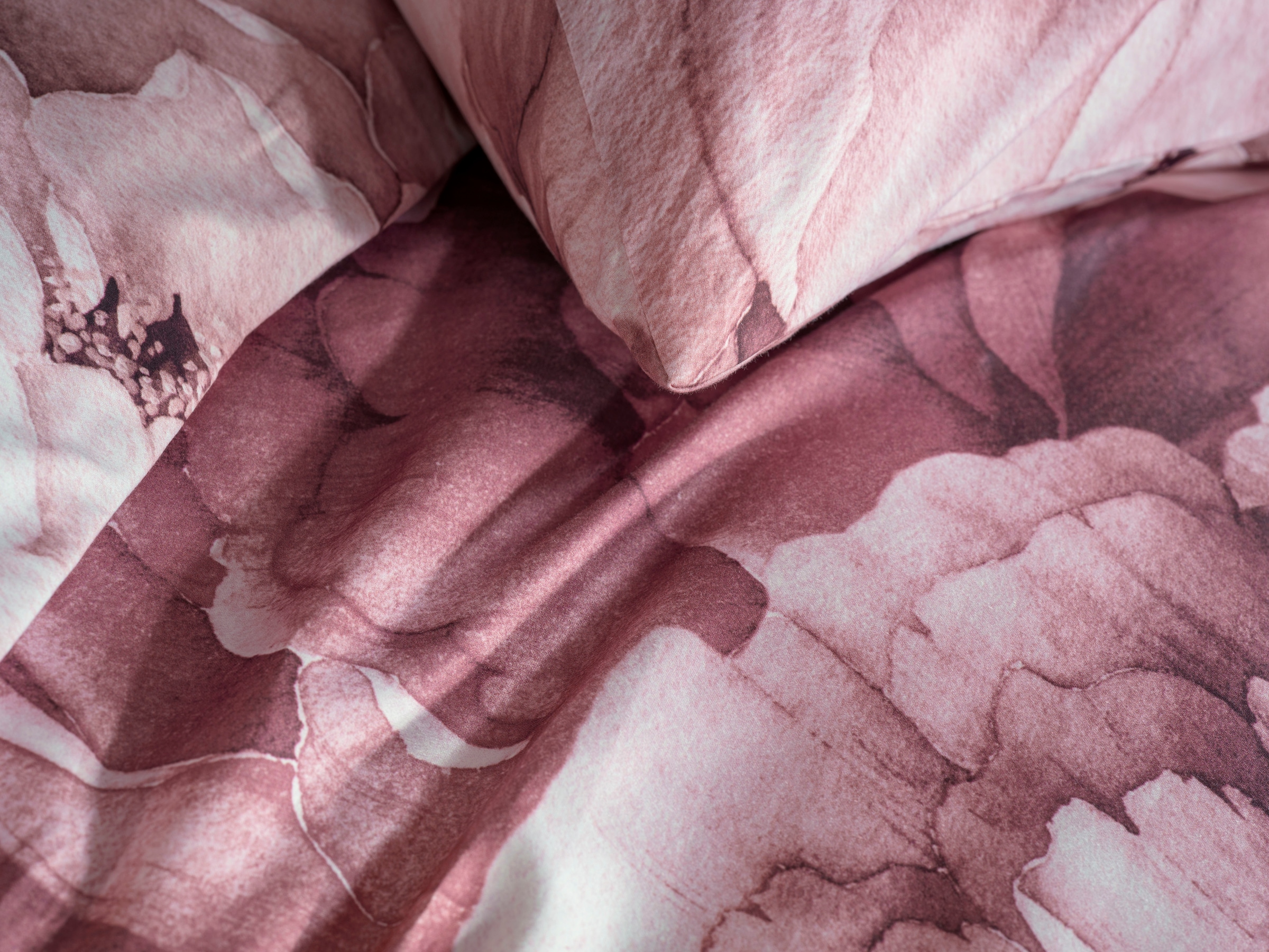 Heckett & Lane Bettwäsche »Wade« 2 Stk. tlg. Blumen Design, 100% Baumwolle ab 135x200 cm.