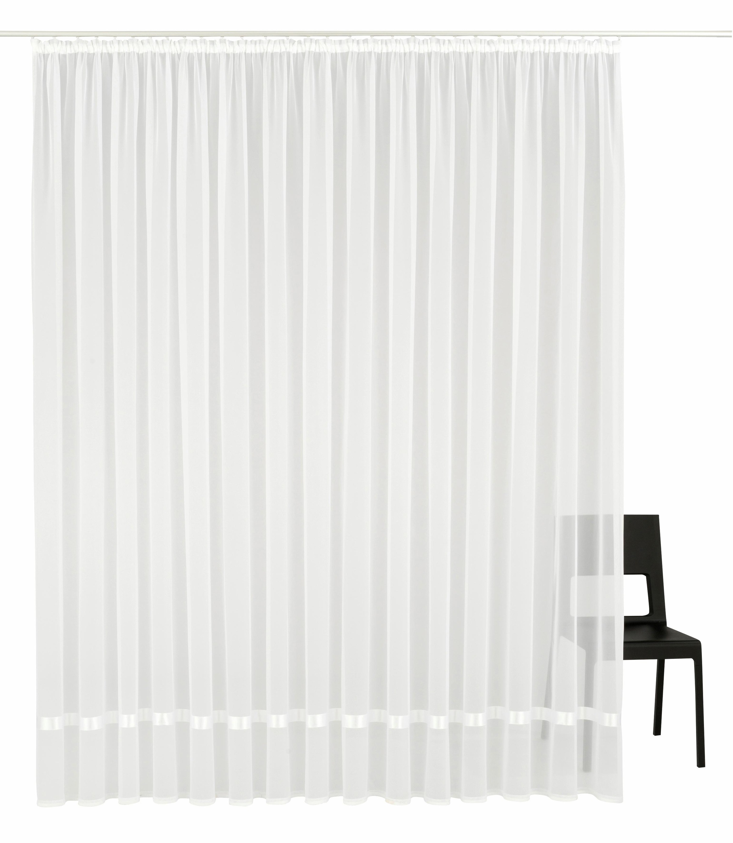 my home Gardine »Eby« Kräuselband 1 Stk. tlg. Vorhang, Fertiggardine, Store günstig online kaufen