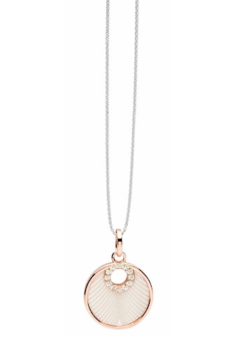 NANA KAY Silberkette »Shiny circles, ST1750«, mit Zirkonia und Perlmutteinlage kaufen
