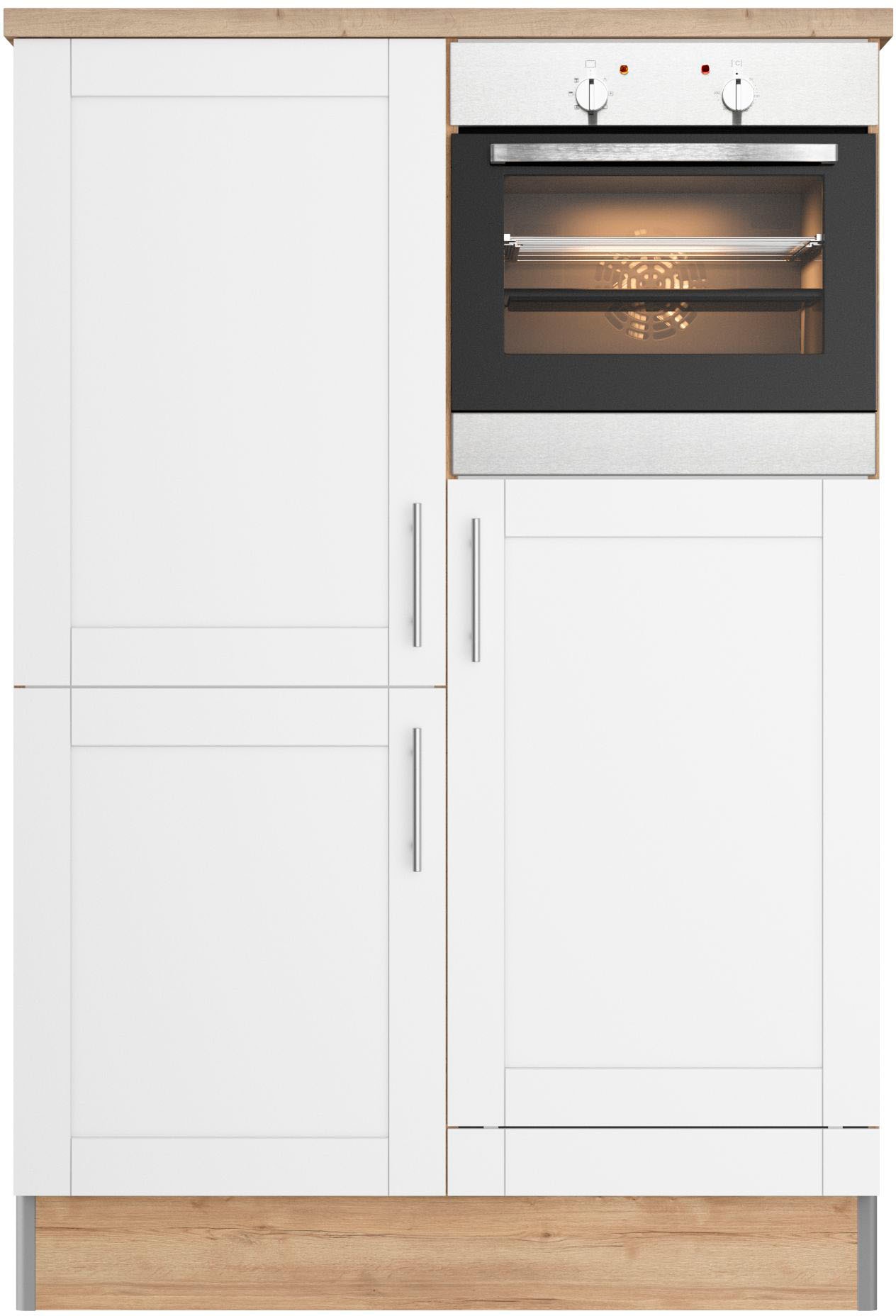 KOCHSTATION Küche »KS-Ahus, Hochschrankmodul«, Breite 120 cm,wahlweise mit E-Geräten,Soft-Close-Funktion