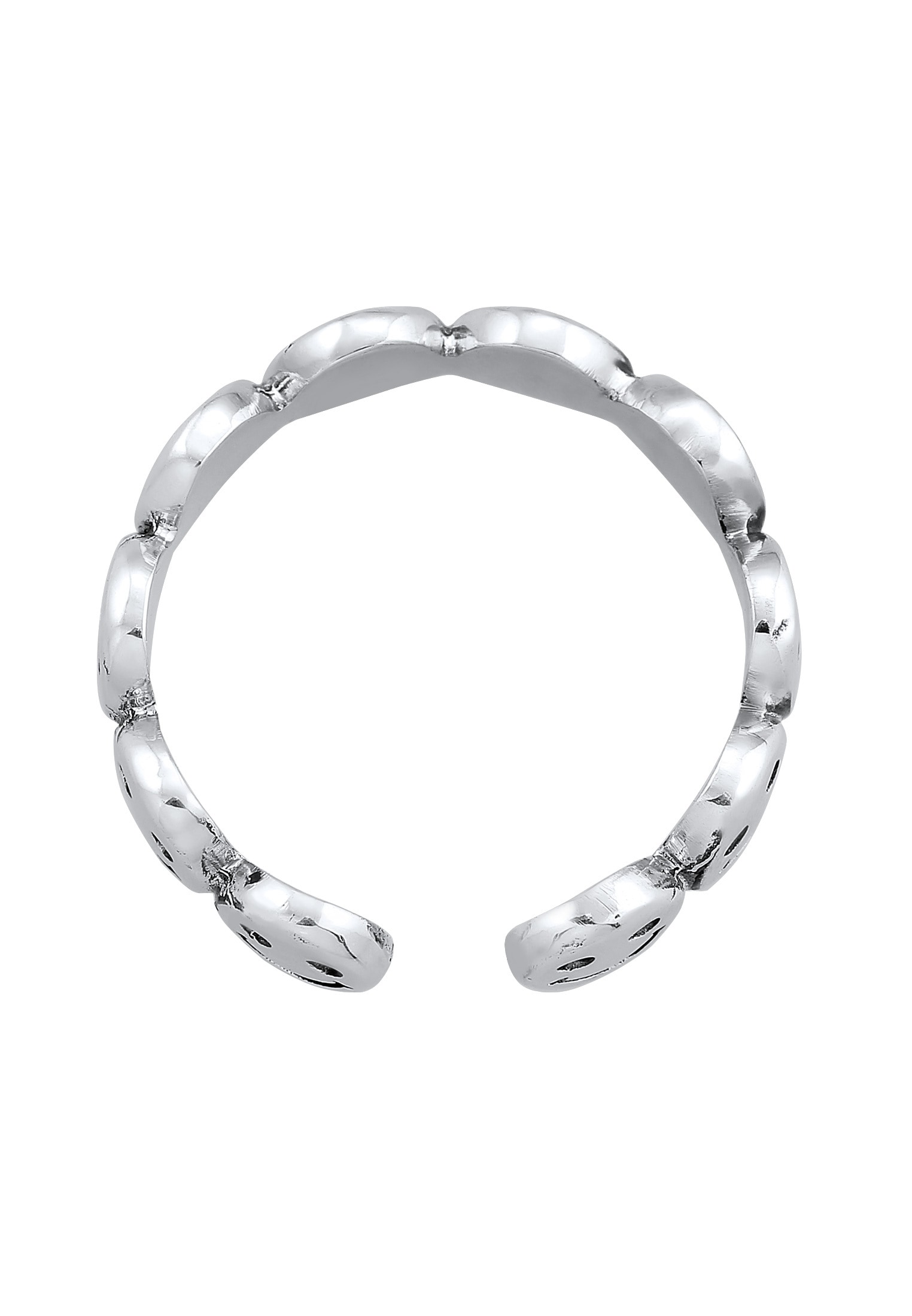 Elli Fingerring »Bandring Smiling Offen 925 Silber«