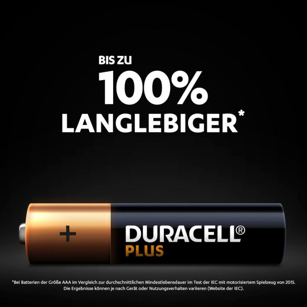 Duracell Batterie »20+10 Pack: 20x Mignon/AA/LR06 + 10x Micro/AAA/LR03«, LR06, (Spar-Set, 30 St., Alkaline Batterie, 30 Stück)