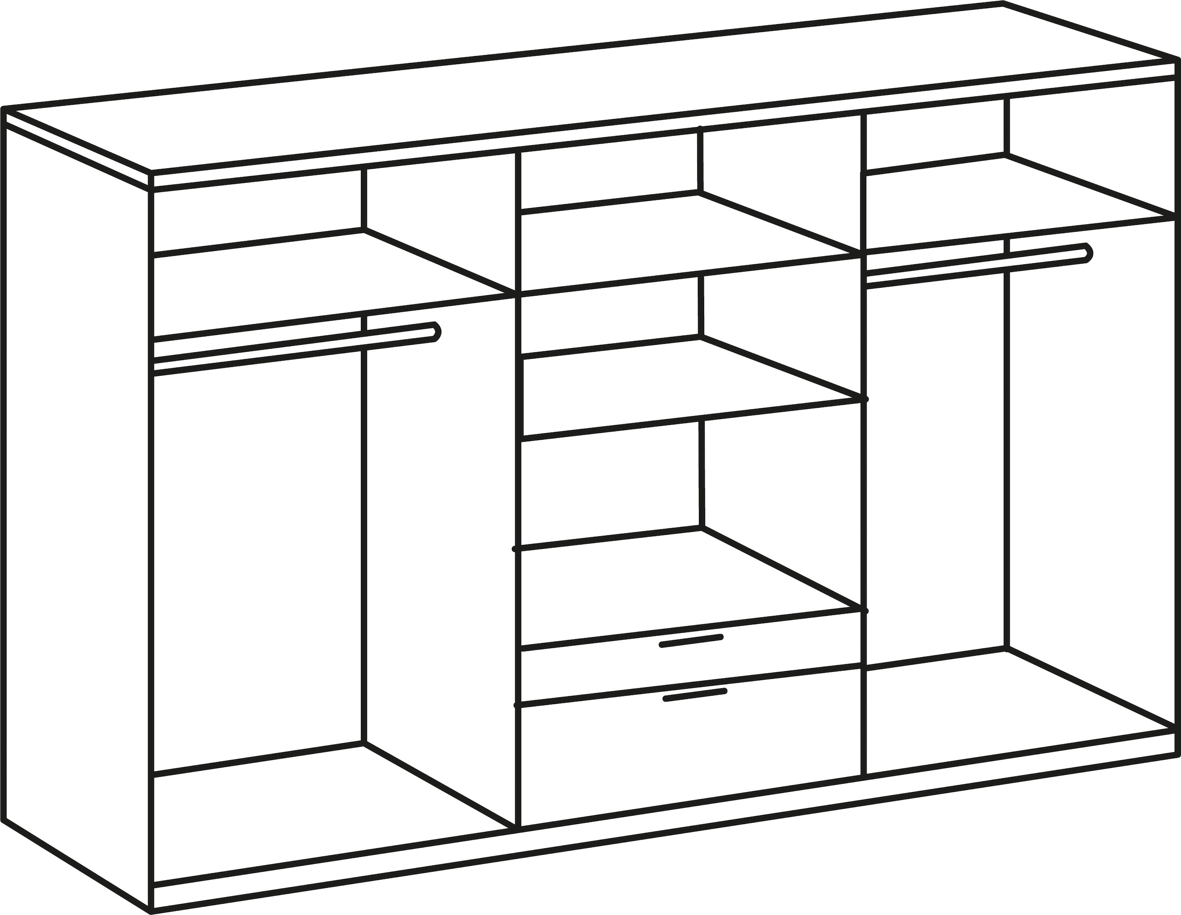 Wimex Kleiderschrank »New York«, wahlweise 208 oder 236cm hoch
