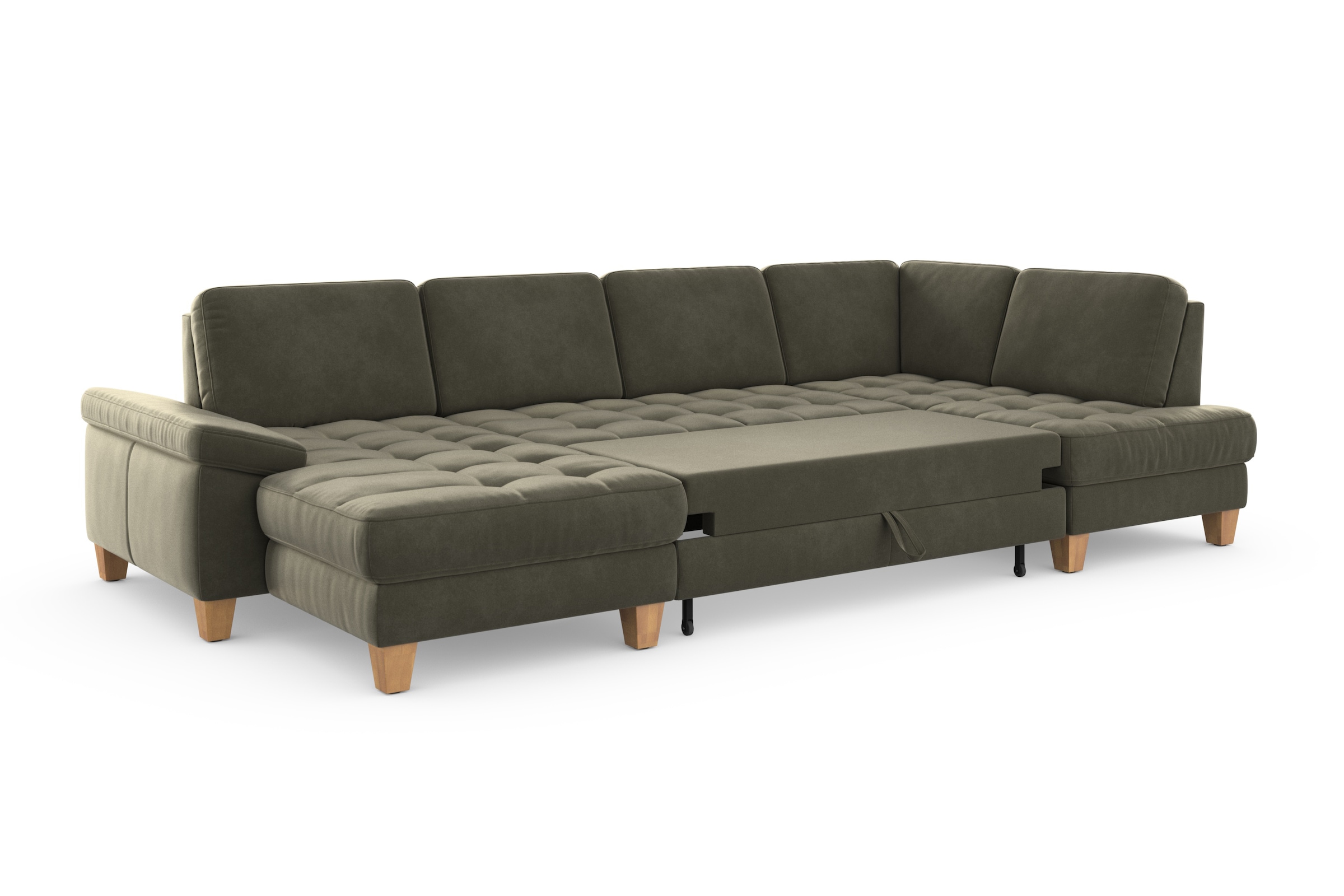 sit&more Wohnlandschaft »Westham U-Form«, wahlweise mit Bettfunktion, Bettkasten, Sitztiefenverstellung