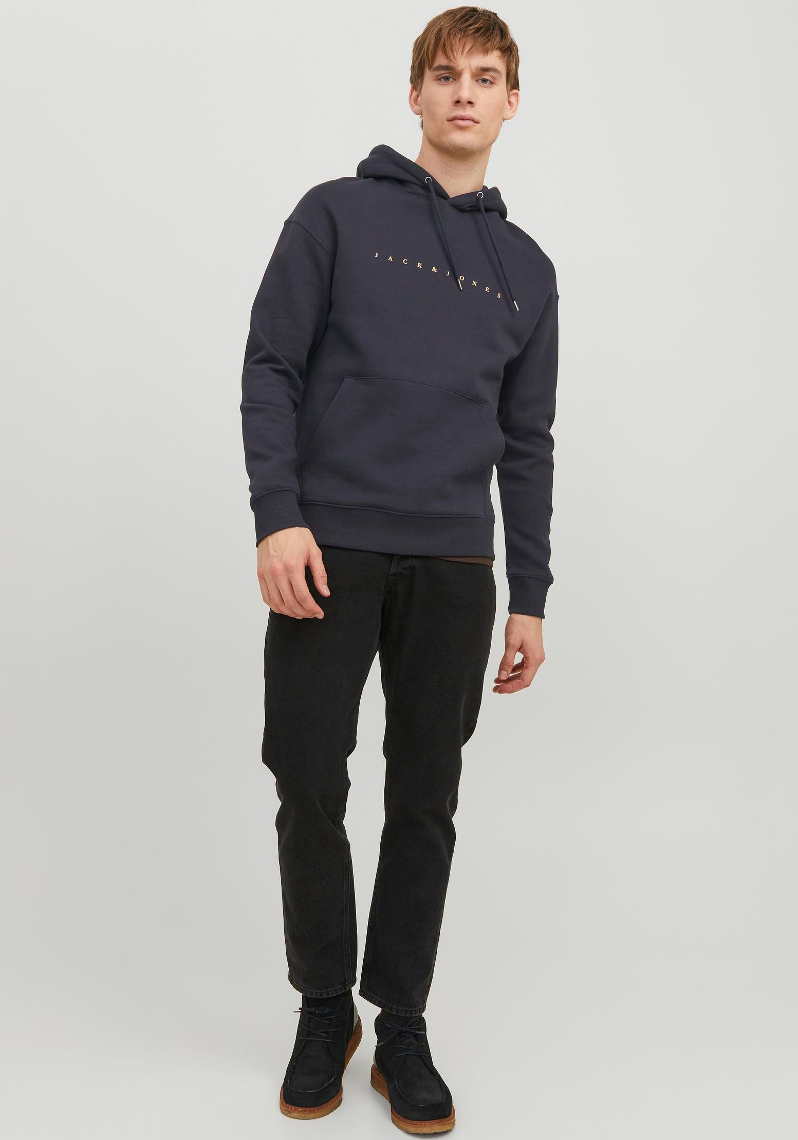 Jack & Jones Kapuzensweatshirt »JJESTAR JJ SWEAT HOOD NOOS«, mit Logo Print im 3D Look