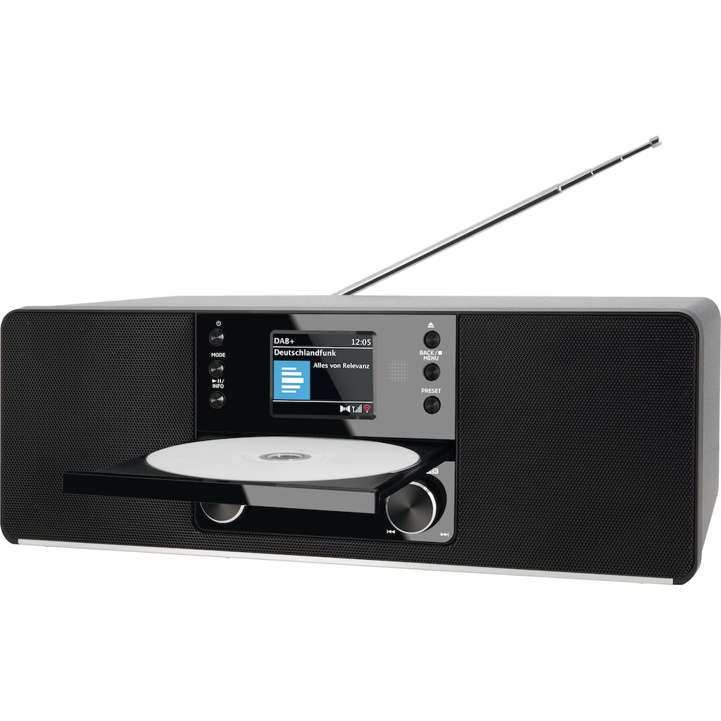 TechniSat Digitalradio (DAB+) »DIGITRADIO 370 CD IR«, (Bluetooth-WLAN UKW mit RDS-Digitalradio (DAB+) 10 W)