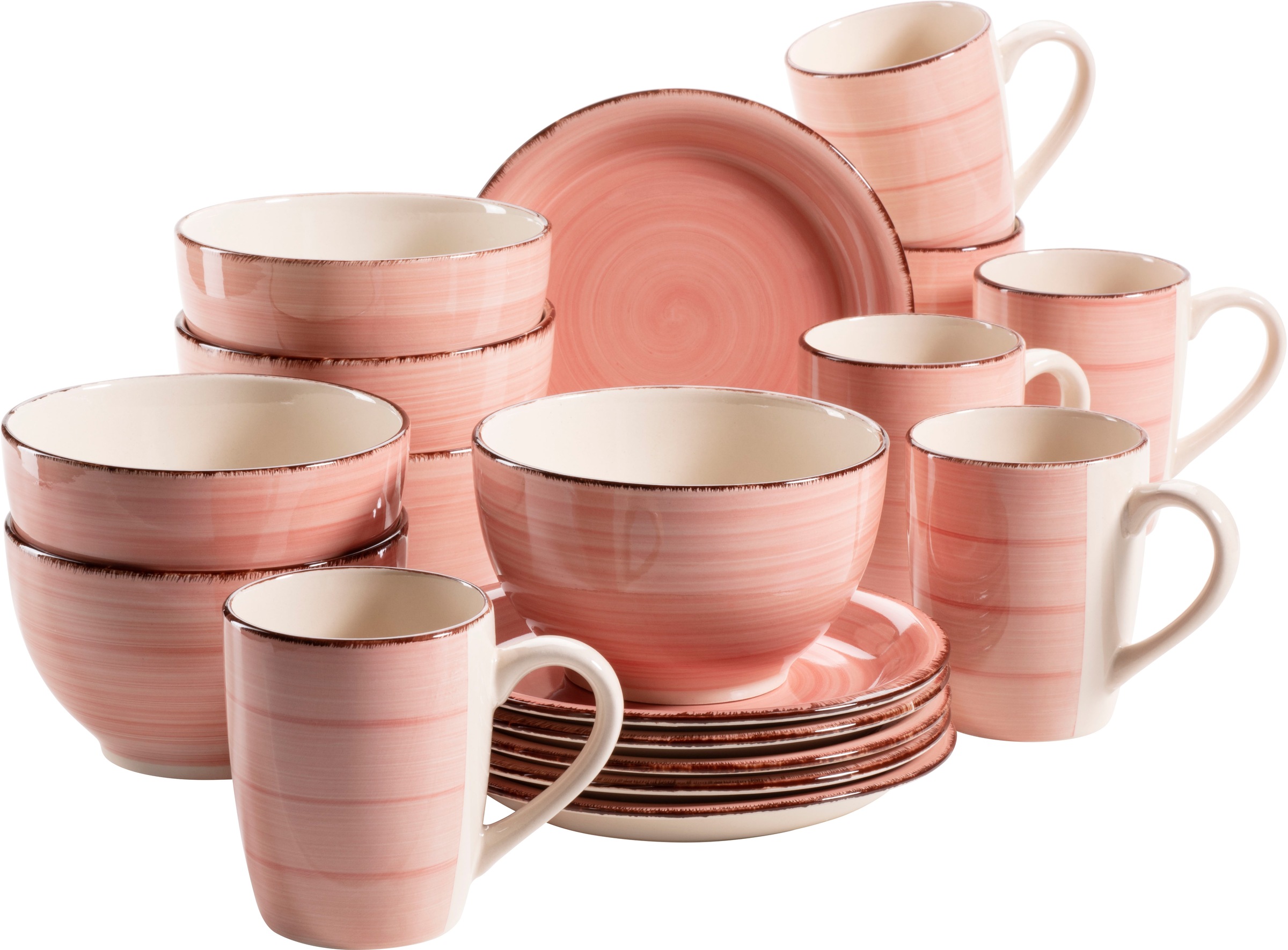 my home Kaffeeservice »Geschirr-Set, Service Bel Tempo«, (Set, 18 tlg., 6 K günstig online kaufen