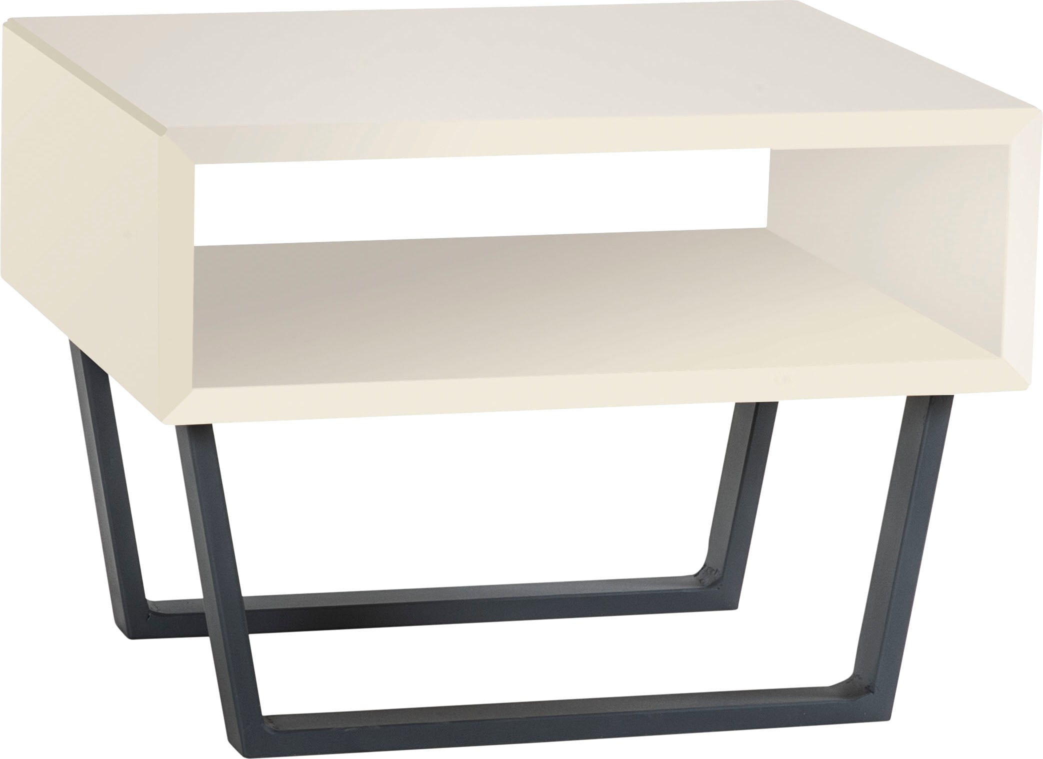 Nachttisch „Jose“, Buche weiß deckend, lackiert B/H/T: 50 cm x 36 cm x 41 cm