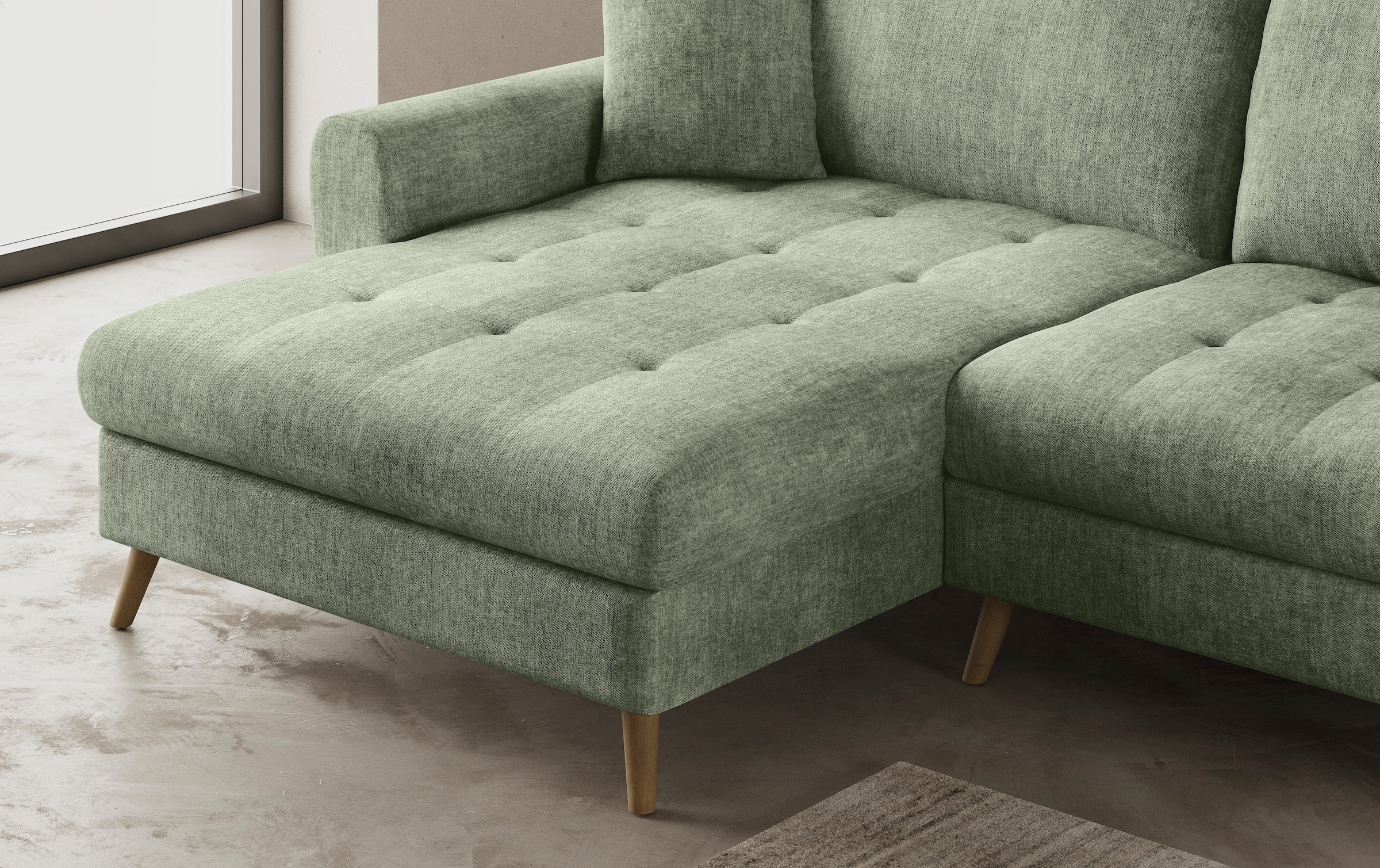 Mr. Couch Ecksofa »Blackburn II, L-Form«, Mit Kaltschaumpolsterung bis 140 kg belastbar
