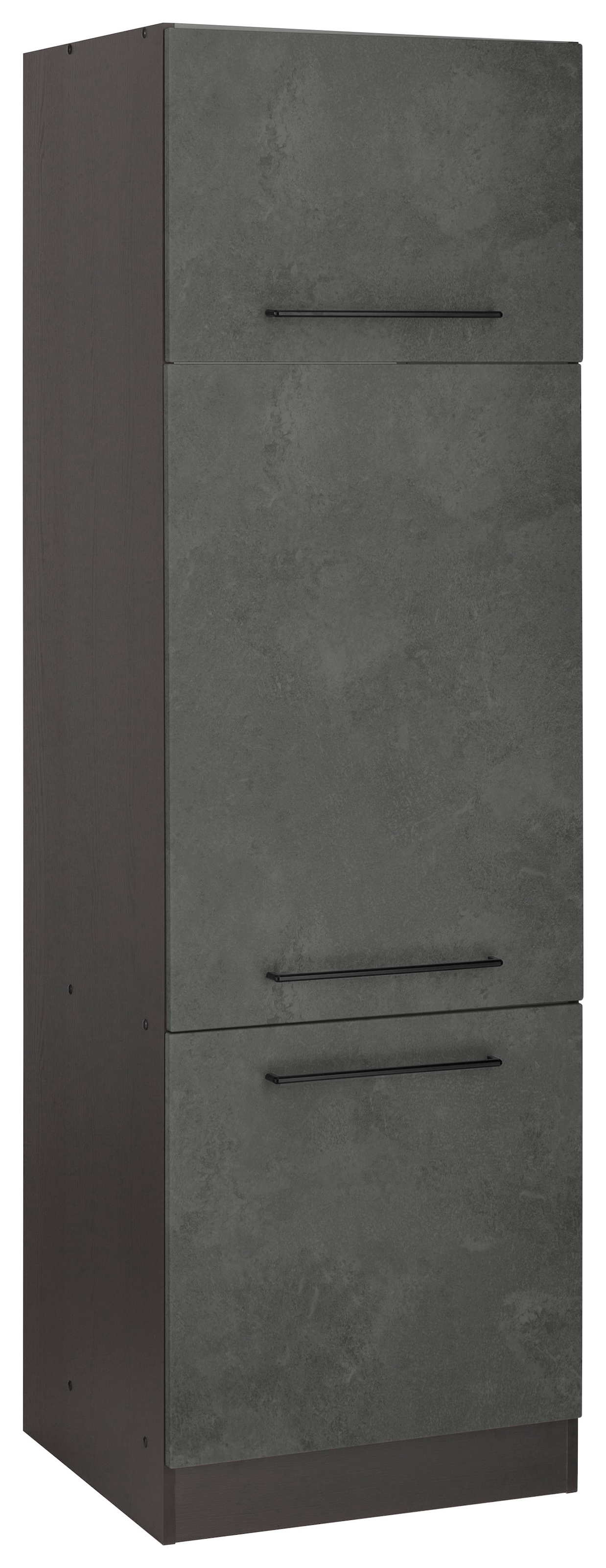 HELD MÖBEL Kühlumbauschrank »Tulsa«, 60 cm breit, 200 cm hoch, 3 Türen, schwarzer  Metallgriff online kaufen