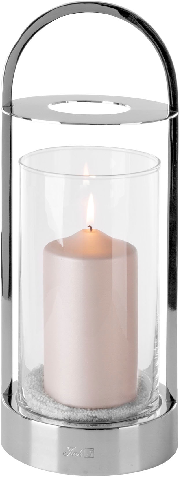 Fink Windlicht »LAKIS« Laterne mit Glas, aus Edelstahl, Höhe ca. 38 cm, Out günstig online kaufen