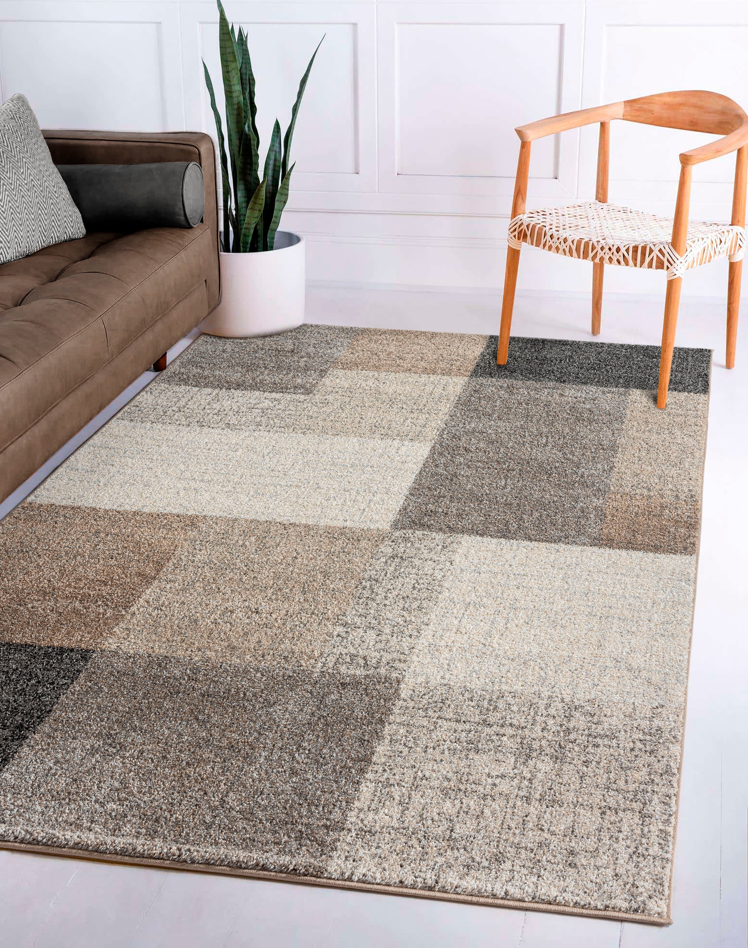 merinos Teppich »Thales 6101« rechteckig 10 mm Höhe Kurzflorteppich mit Konturenschnitt, Wohnzimmer