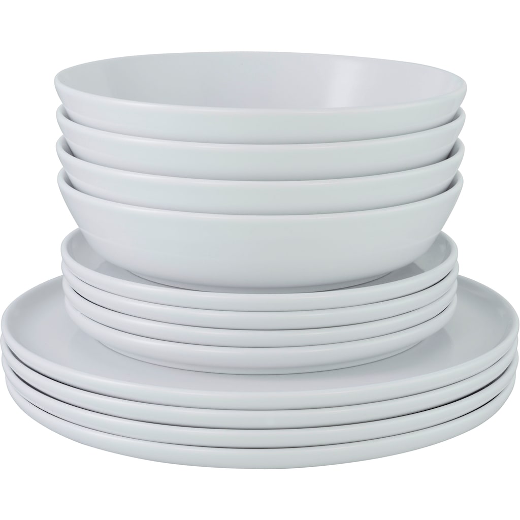 CreaTable Tafelservice »Geschirr-Set Chef Collection«, (Set, 12 tlg., Teller Set für 6 Personen)