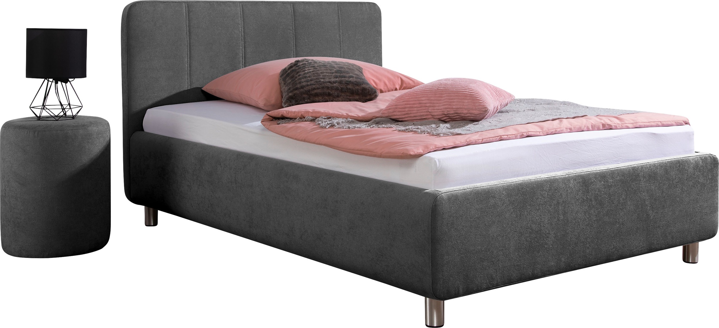 Maintal Polsterbett »Wiesenblick, in Samt &Struktur erhältlich« mit Bettkas günstig online kaufen