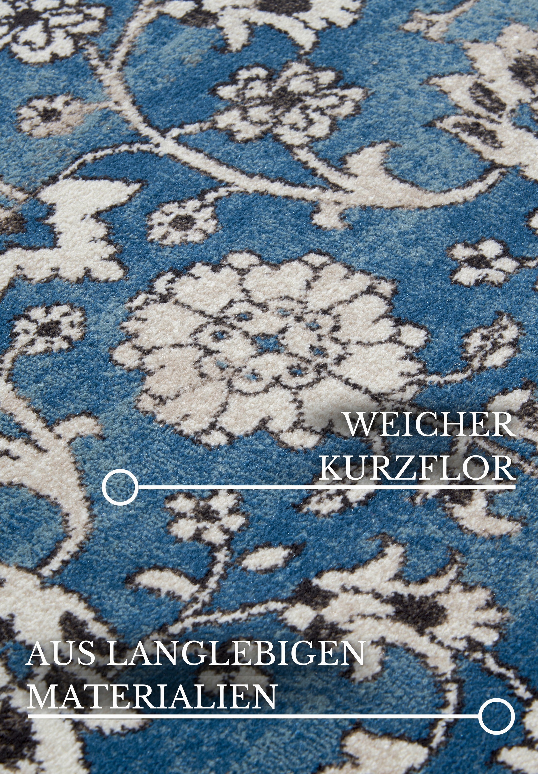 Villeroy & Boch Teppich »Ernest« rechteckig 11 mm Höhe Läufer, Orientalisch in einem Vintage-Look, Wohnzimmer, Kurzflor