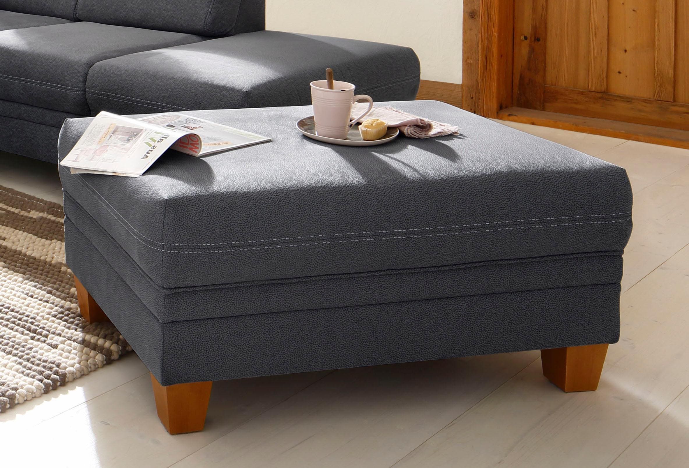 Home affaire Hocker »Husum«, mit Kontrastnaht günstig online kaufen