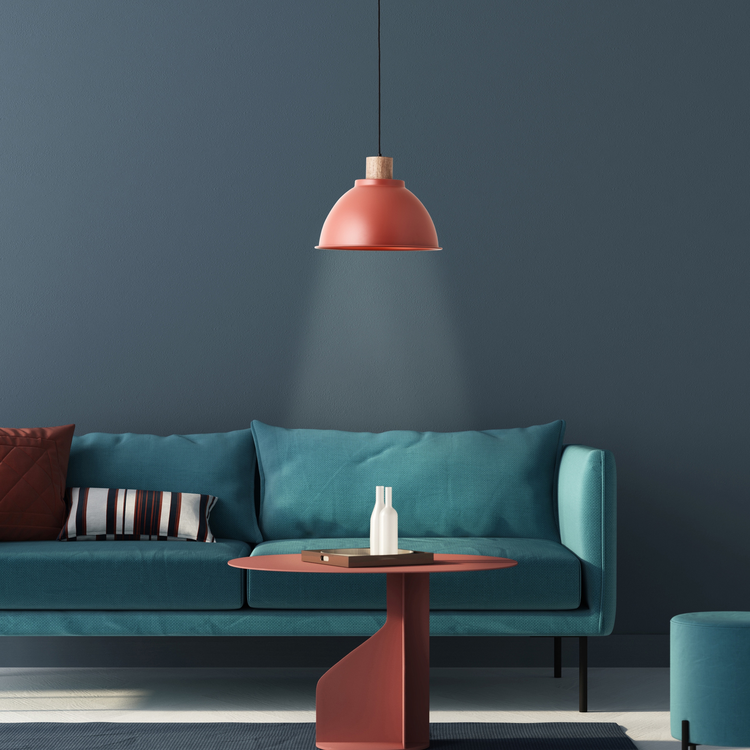 Brilliant Pendelleuchte »Erena«, 1 flammig, Leuchtmittel E27 | ohne Leuchtmittel, Höhe 120 cm, Ø 38 cm, E27, kürzbar, Metall/Holz