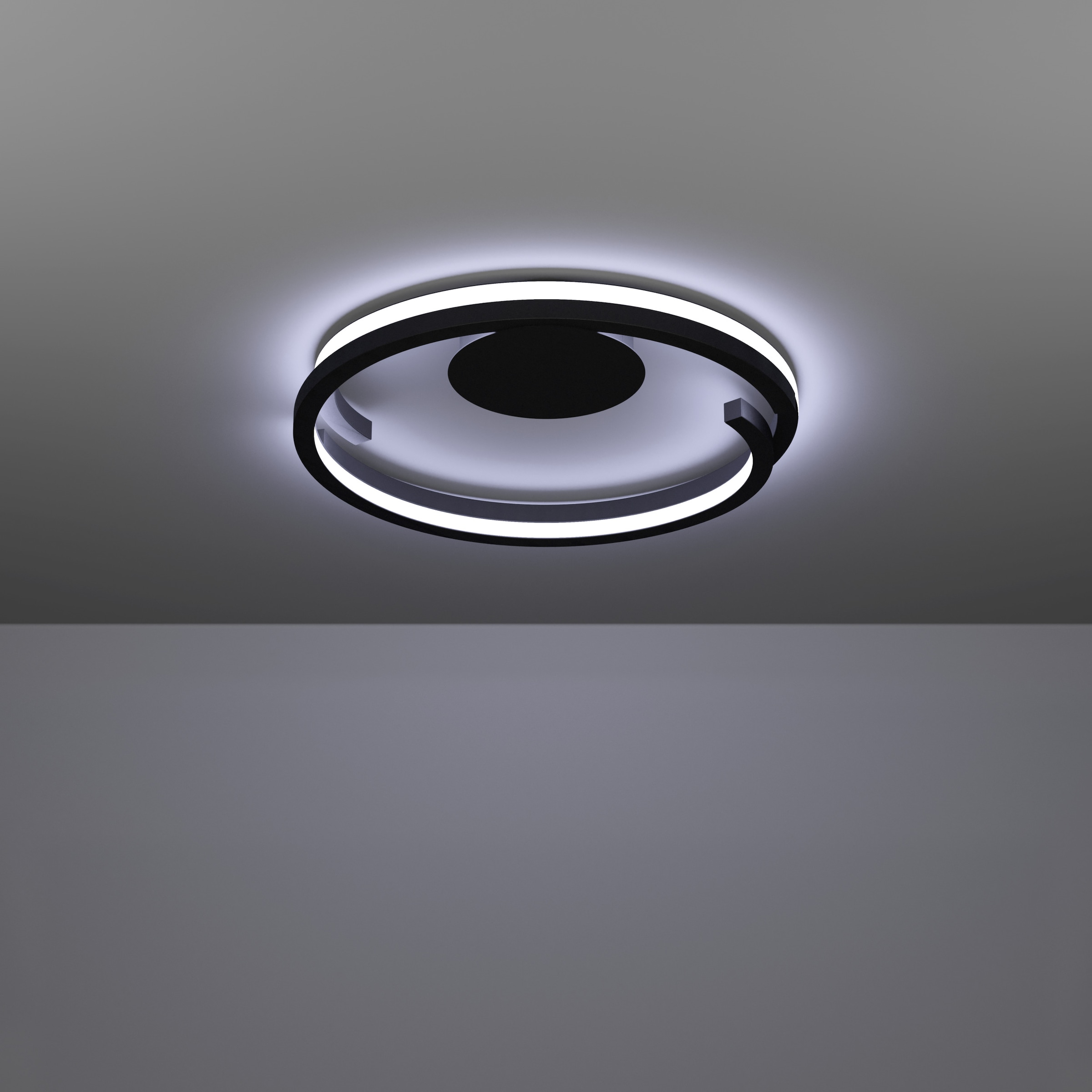 EGLO LED Deckenleuchte »MEZZOMONTE Deckenlampe - Alu, Stahl - LED;LED - 1X20W;1X20W - IP20« LED-Modul 1 Stk. Kaltweiß | Neutralweiß | Warmweiß Wohzimmerlampe, Esszimmerlampe, Flur, Schlafzimmer, H5 x Ø48 cm