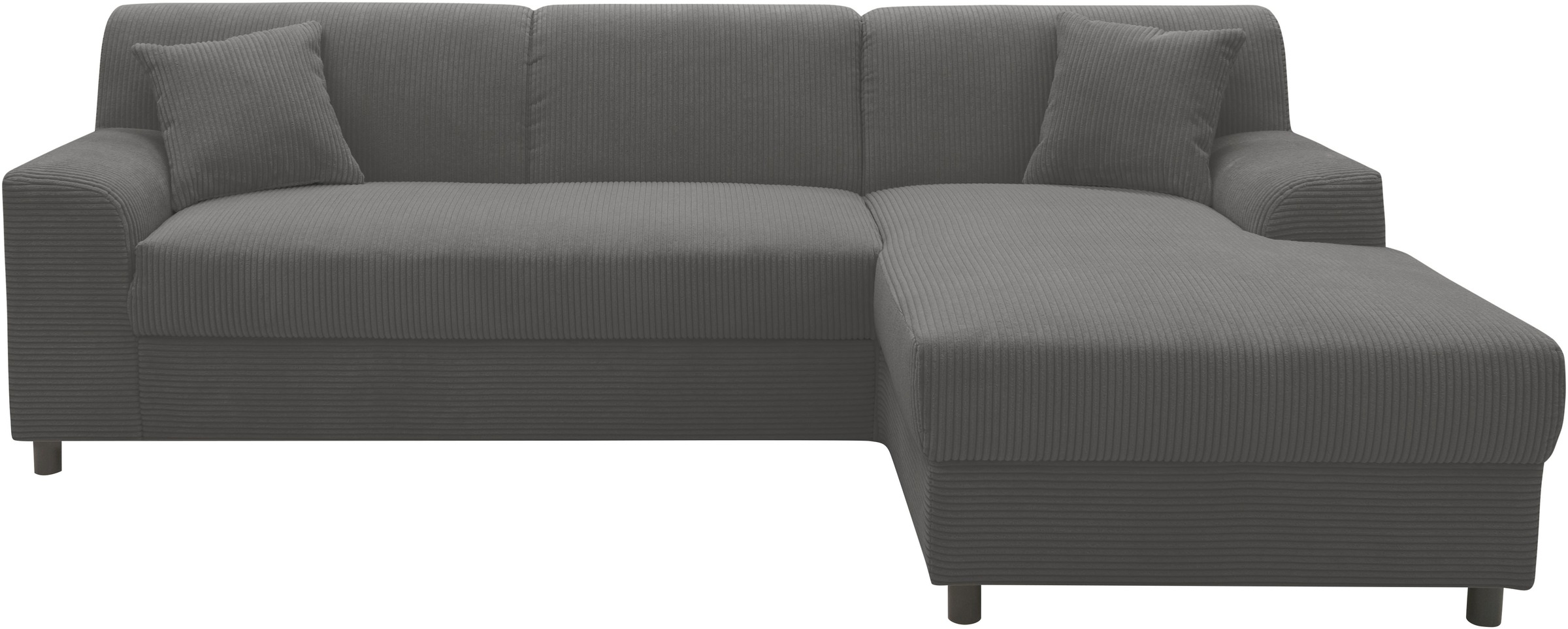 DOMO collection Ecksofa "Turah 2, L-Form, in Cord u. wasserabweisender Micr günstig online kaufen