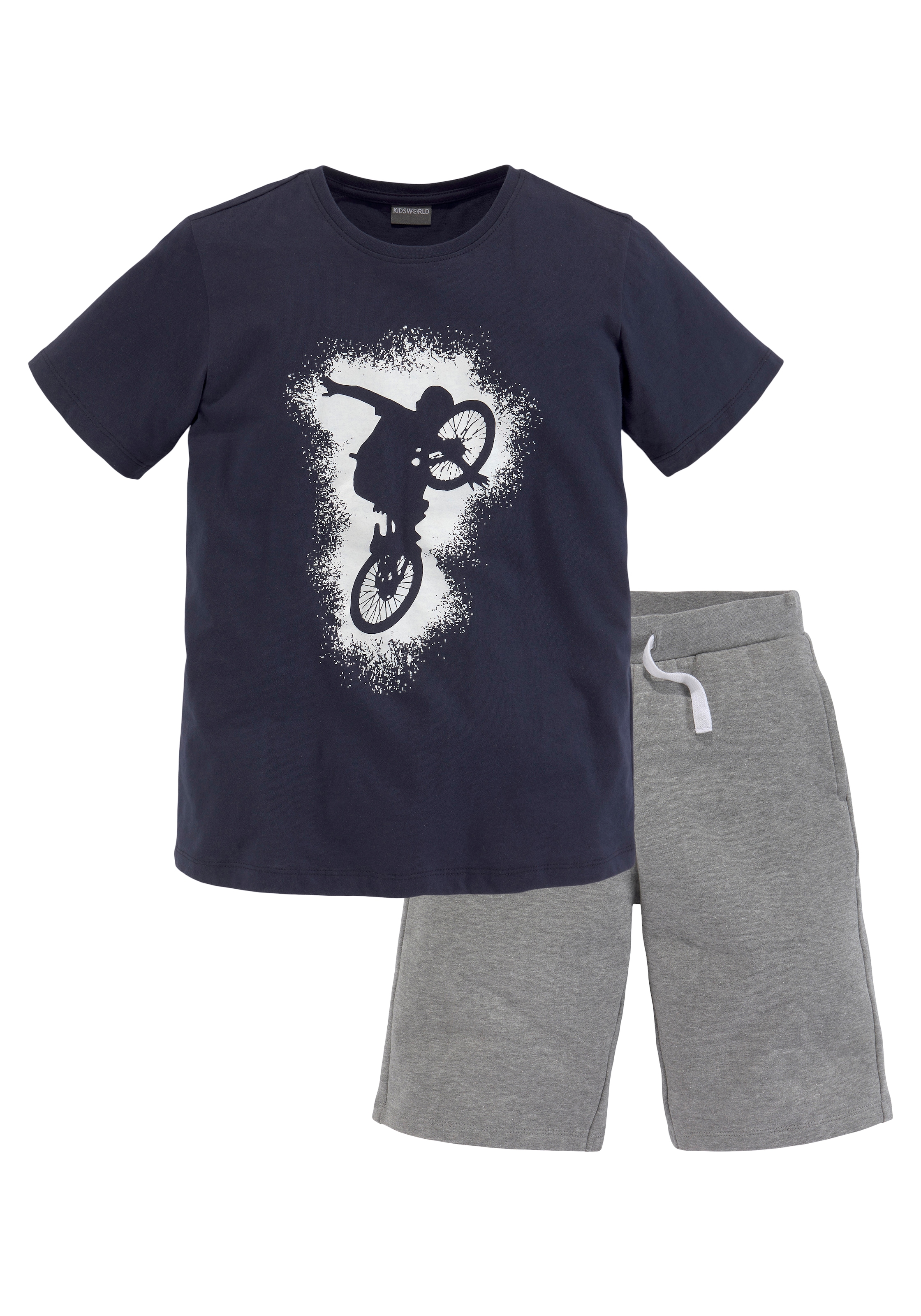 KIDSWORLD T-Shirt & Sweatbermudas, (Set, 2 tlg.), im kaufen Online-Shop BIKER