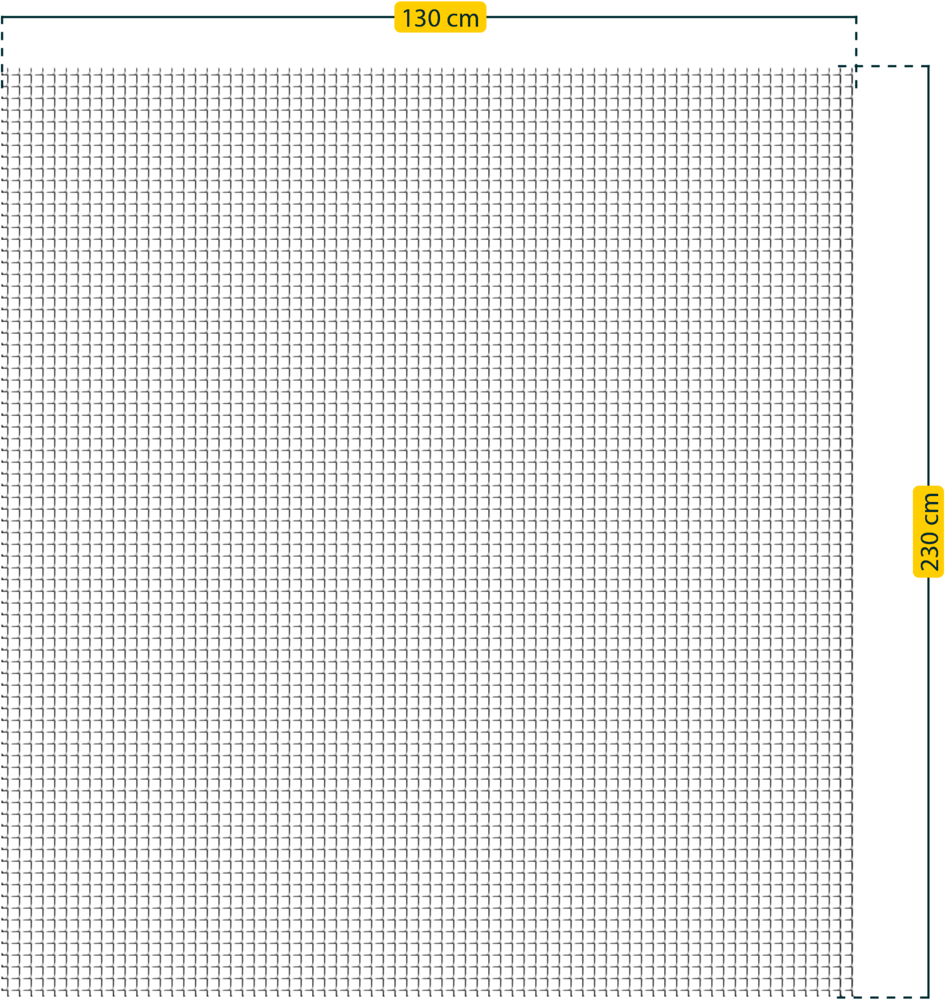 SCHELLENBERG Fliegengitter-Gewebe »für bodentiefe Fenster und Türen«, Insektenschutz ohne bohren, 130 x 230 cm, weiß