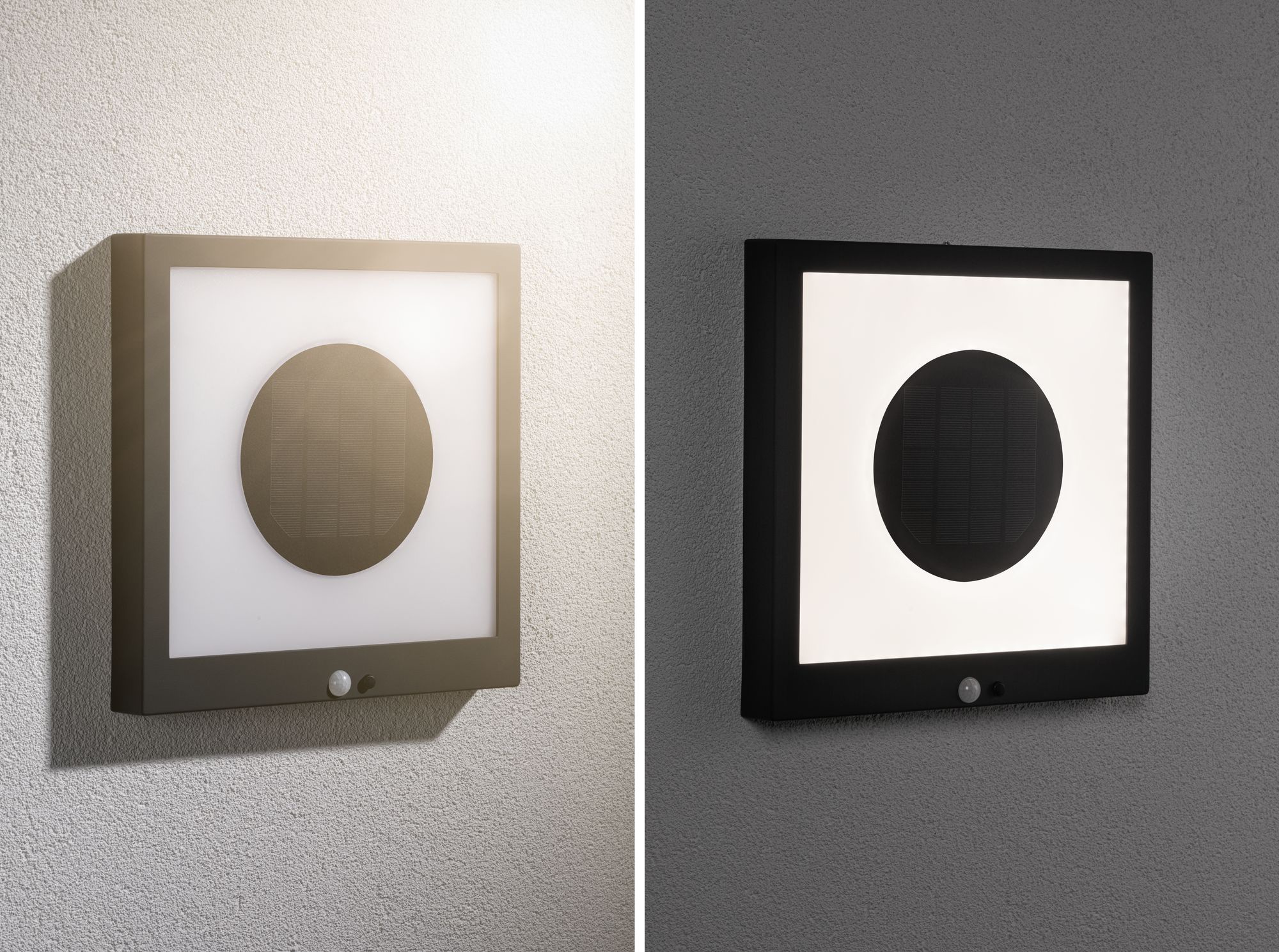 Paulmann LED Außen-Wandleuchte »Taija« LED-Board 1 Stk. Warmweiß LED-Board, Solar Panel, mit Bewegungsmelder