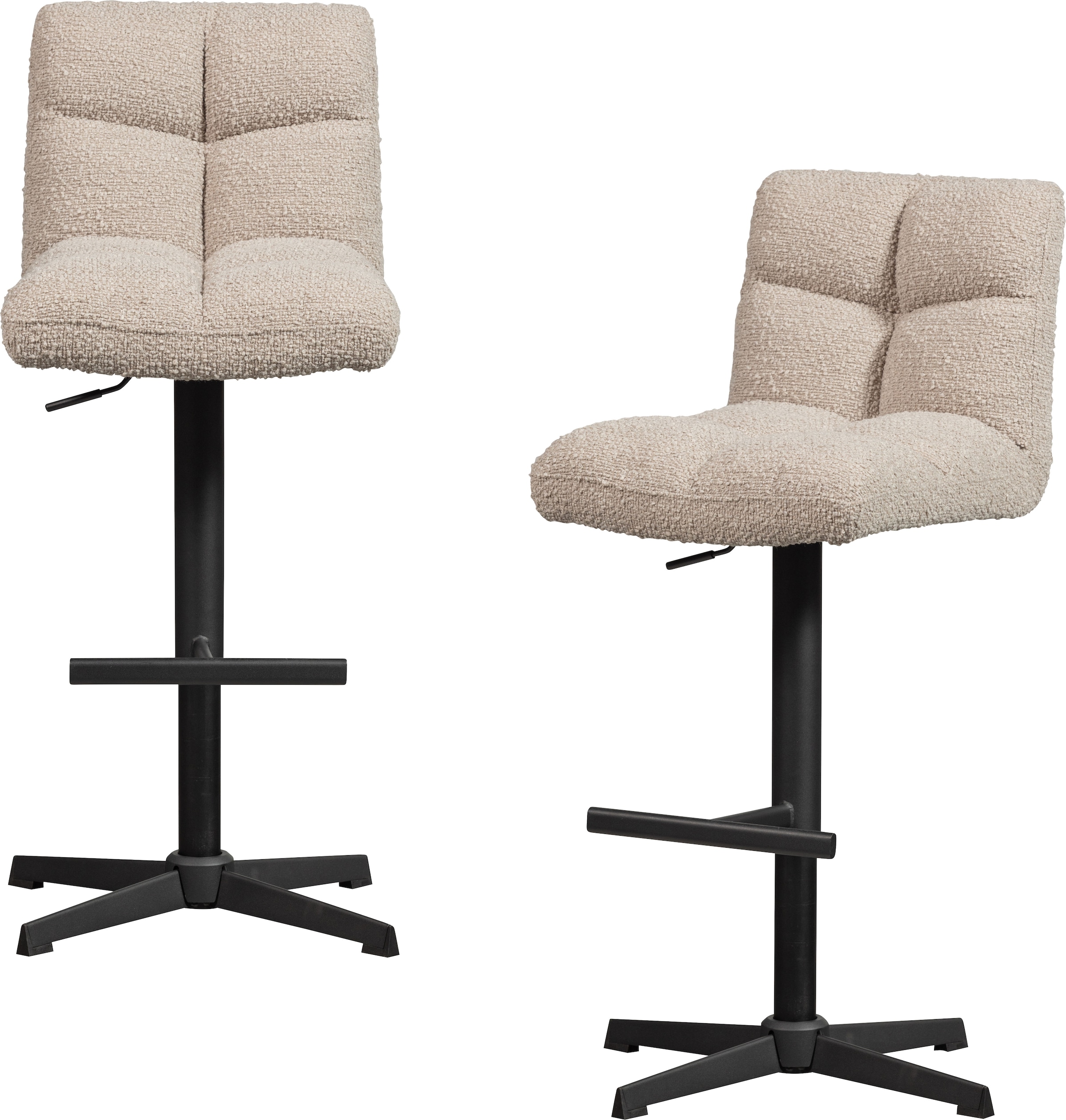 WOOOD Barhocker »Vinny«, (Set, 2 St.), drehbar, höhenverstellbar, Breite 44 cm
