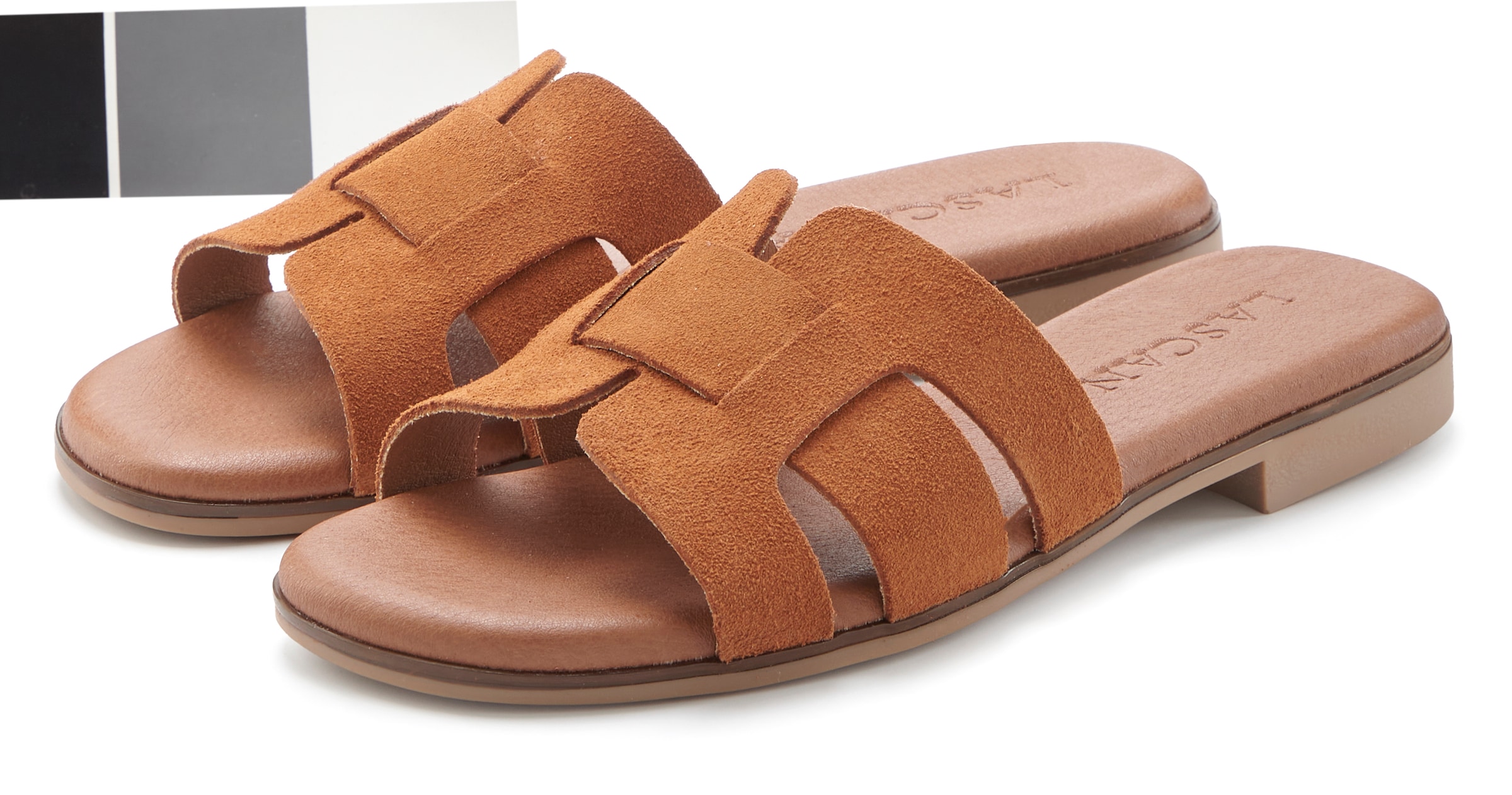 LASCANA Pantolette »Mule, Sandale, offener Schuh«, aus hochwertigem Leder