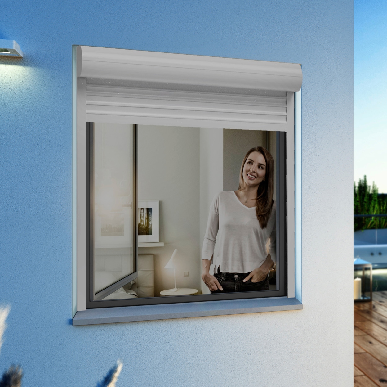 Windhager Insektenschutz-Fensterrahmen »Ultra Flat Fenster«, BxH: 120x150 cm