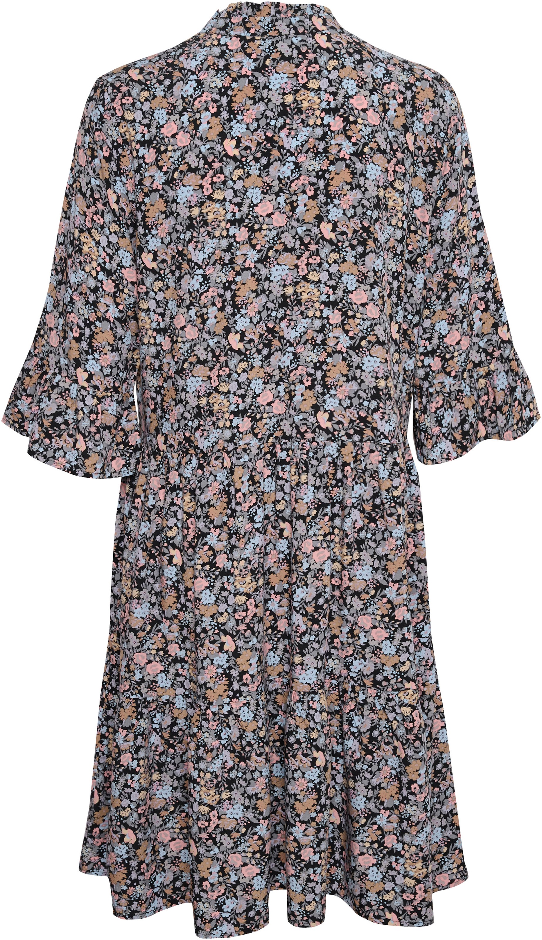 Saint Tropez Blusenkleid »EdaSZ Dress«, mit Volant und 3/4 Ärmel