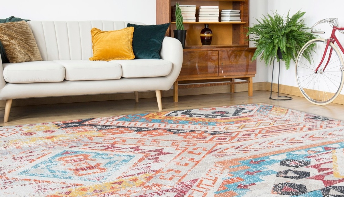 calo-deluxe Teppich »Emin 600«, rechteckig, 10 mm Höhe, reine Baumwolle, Wo günstig online kaufen