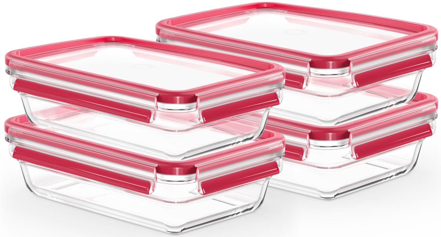 Emsa Frischhaltedose »Clip & Close Glas Set, rechteckig, 100 % dichte Aufbe günstig online kaufen