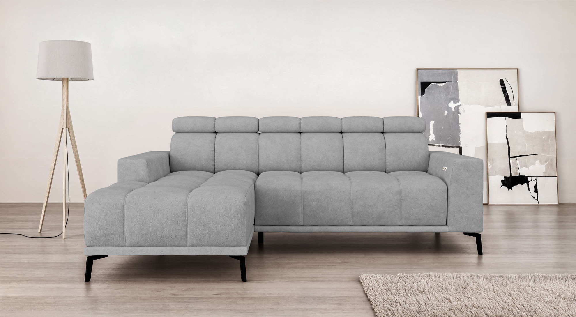 Home affaire Ecksofa »CAZIE, Designsofa, L-Form, trendige Bubble-Optik,« L- günstig online kaufen