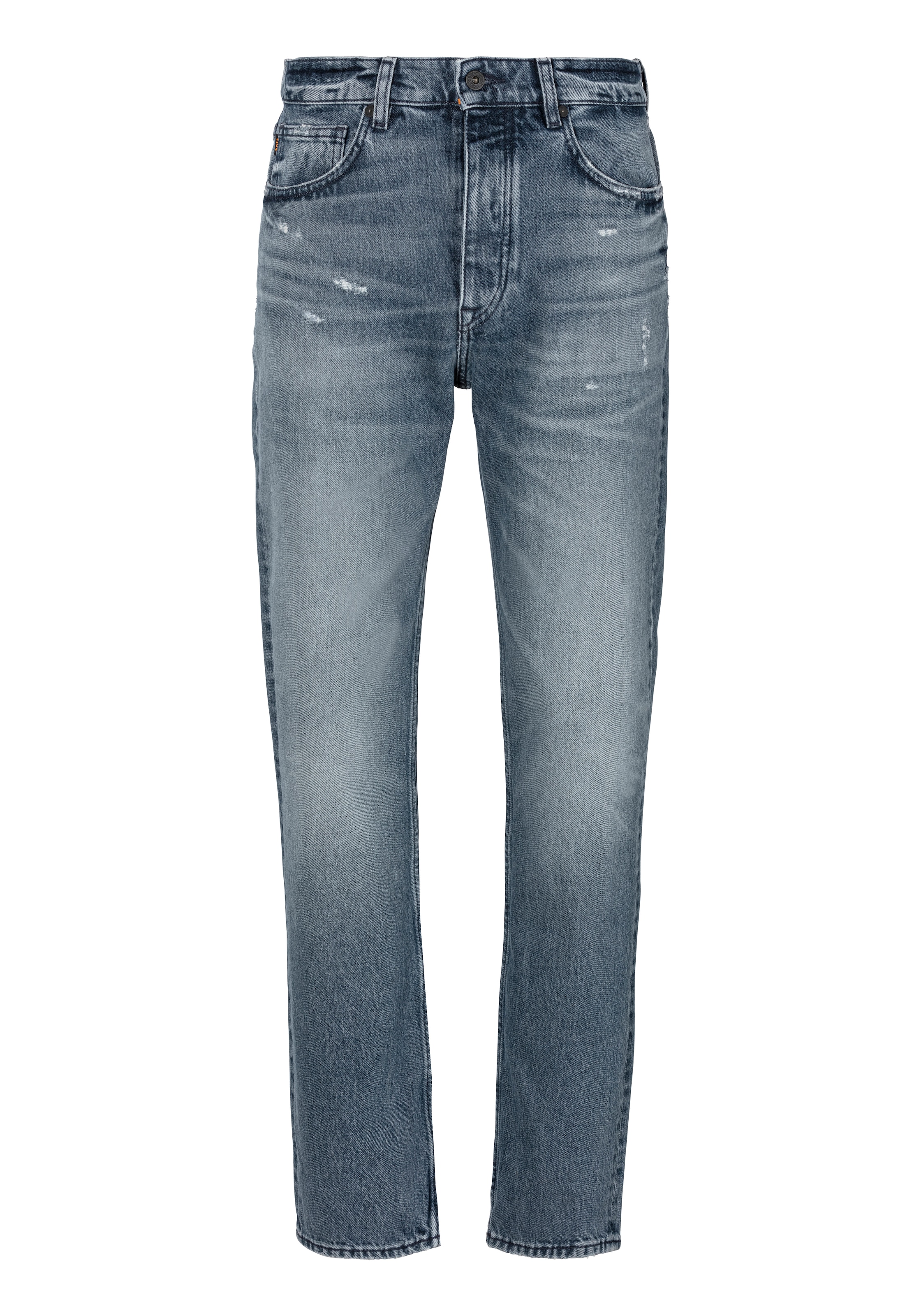 BOSS ORANGE Straight-Jeans »TROY BO-BF«, mit BOSS Leder-Badge