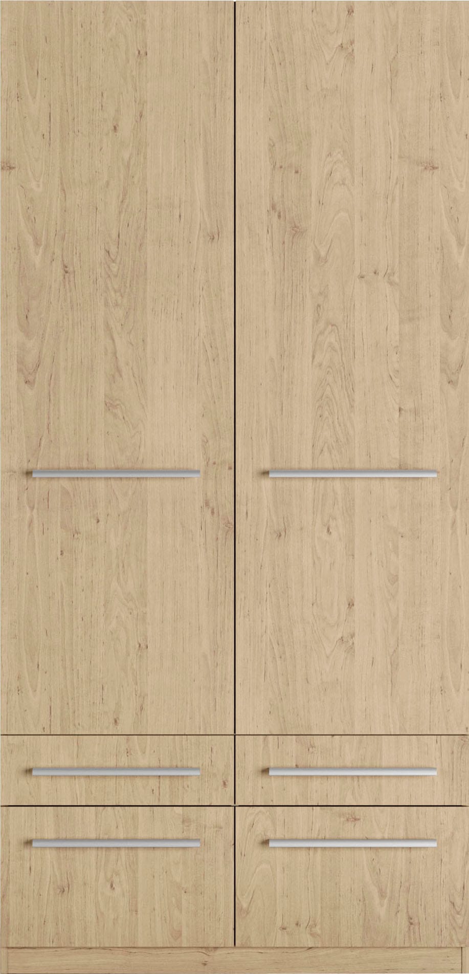priess Kleiderschrank »Schrank Garderobe Wäscheschrank Barcelona in 5 Breiten«, viel Stauraum, geräumige Schubkästen, mit Spiegel, MADE IN GERMANY