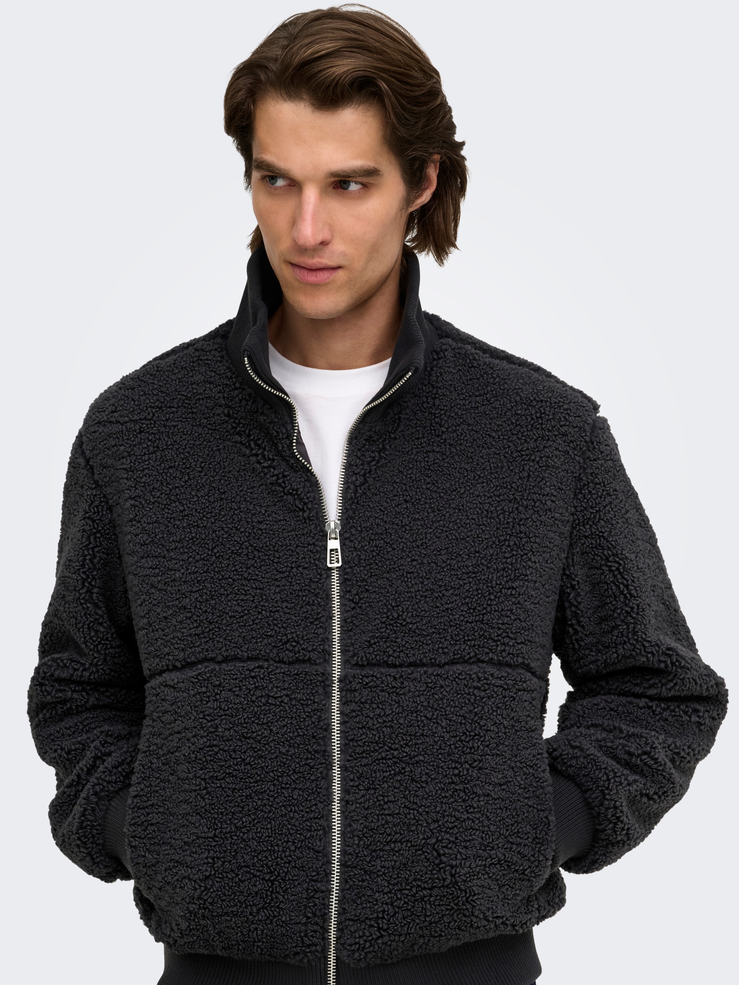 ONLY & SONS Parka »ONSRAY SHERPA JACKET OTW VD« mit Kapuze Polyester, regular fit