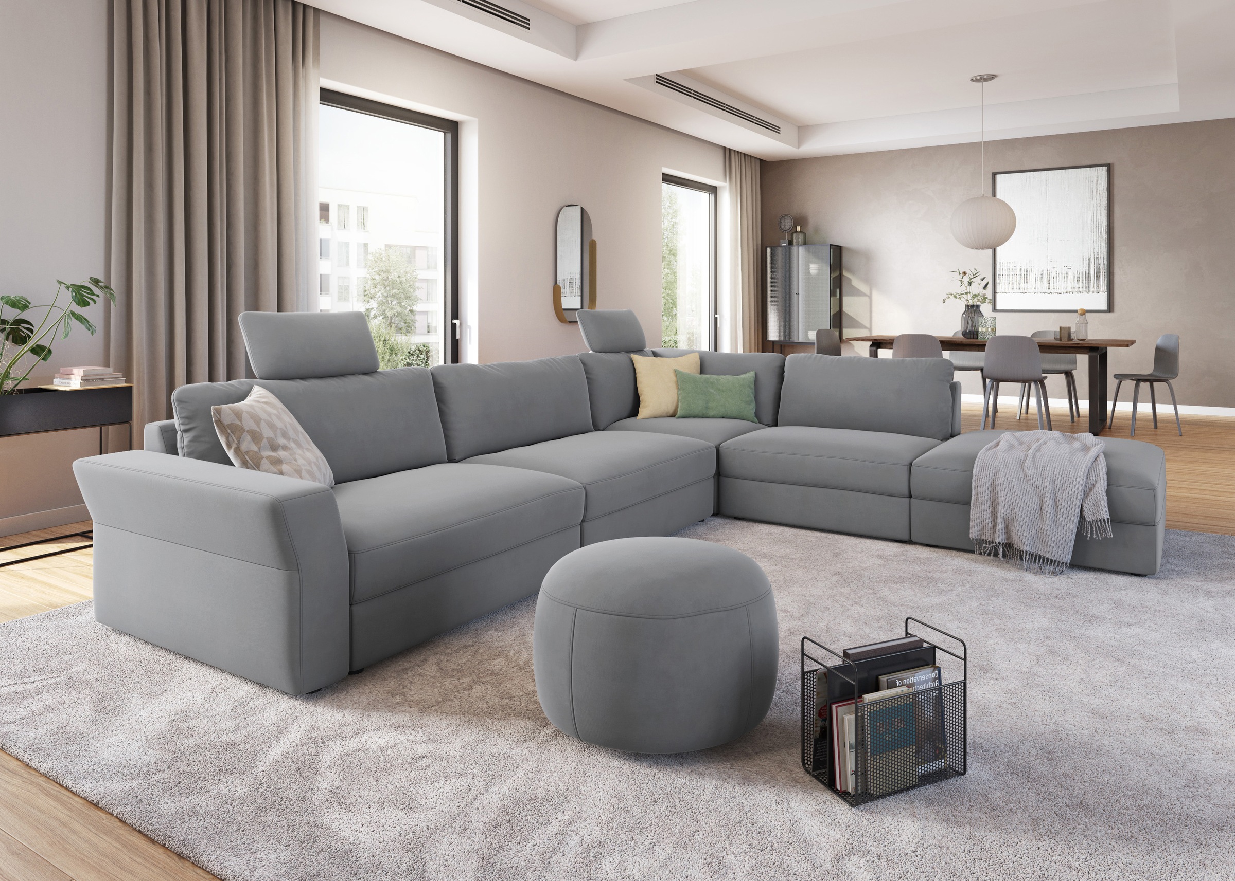 sit&more Ecksofa »Cadabra L-Form« Breite 356 cm, mit Sitztiefenverstellung günstig online kaufen