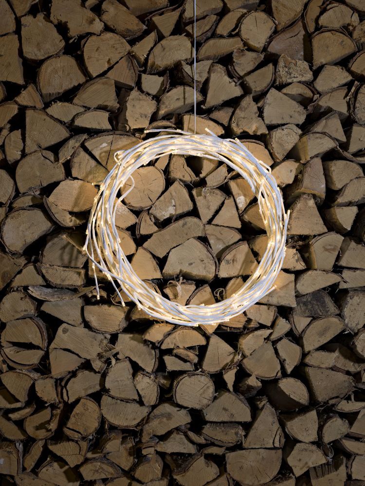 KONSTSMIDE LED-Lichterkette »Weihnachtsdeko aussen«, variabel als Lichterkranz/Lichtergirlande, 240 warmweiße Dioden