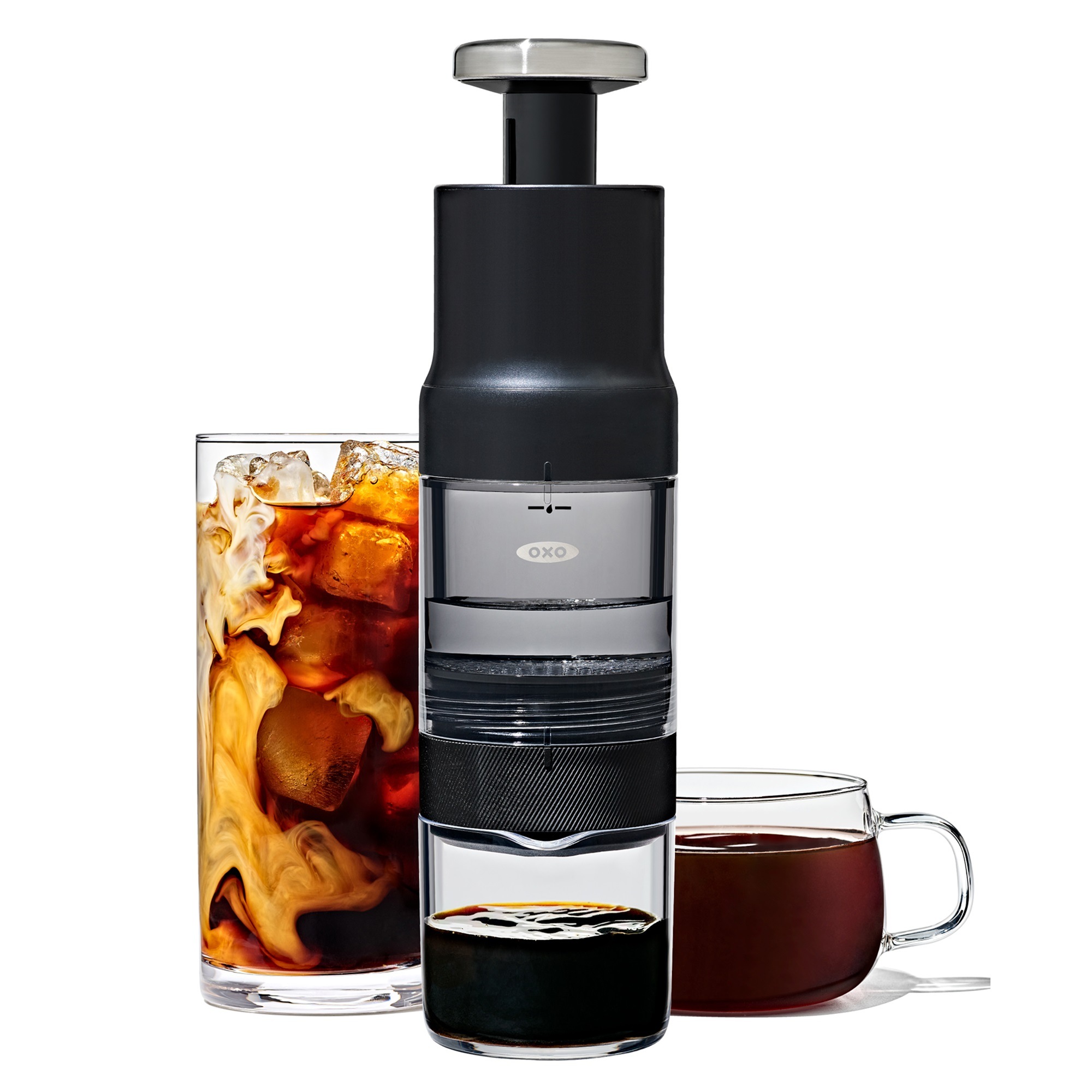 OXO Good Grips Kaffeebereiter »Rapid Brew Schnellbrüher« Heiß in 2 Minuten, Cold Brew in 5 Minuten – ganz ohne Strom