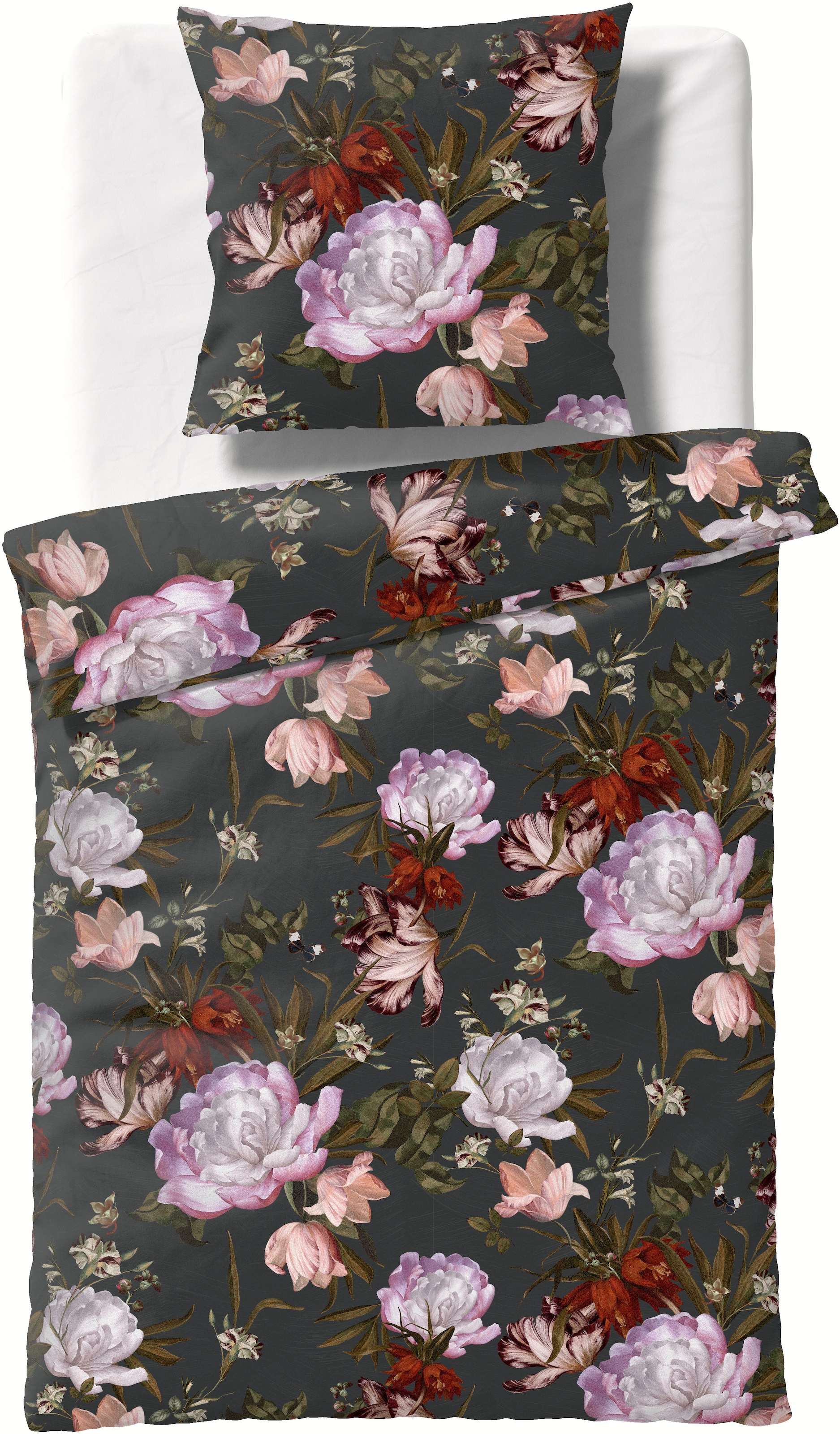 fleuresse Bettwäsche »Bed Art S«, Mako Satin-Bettwäsche aus 100% Baumwolle