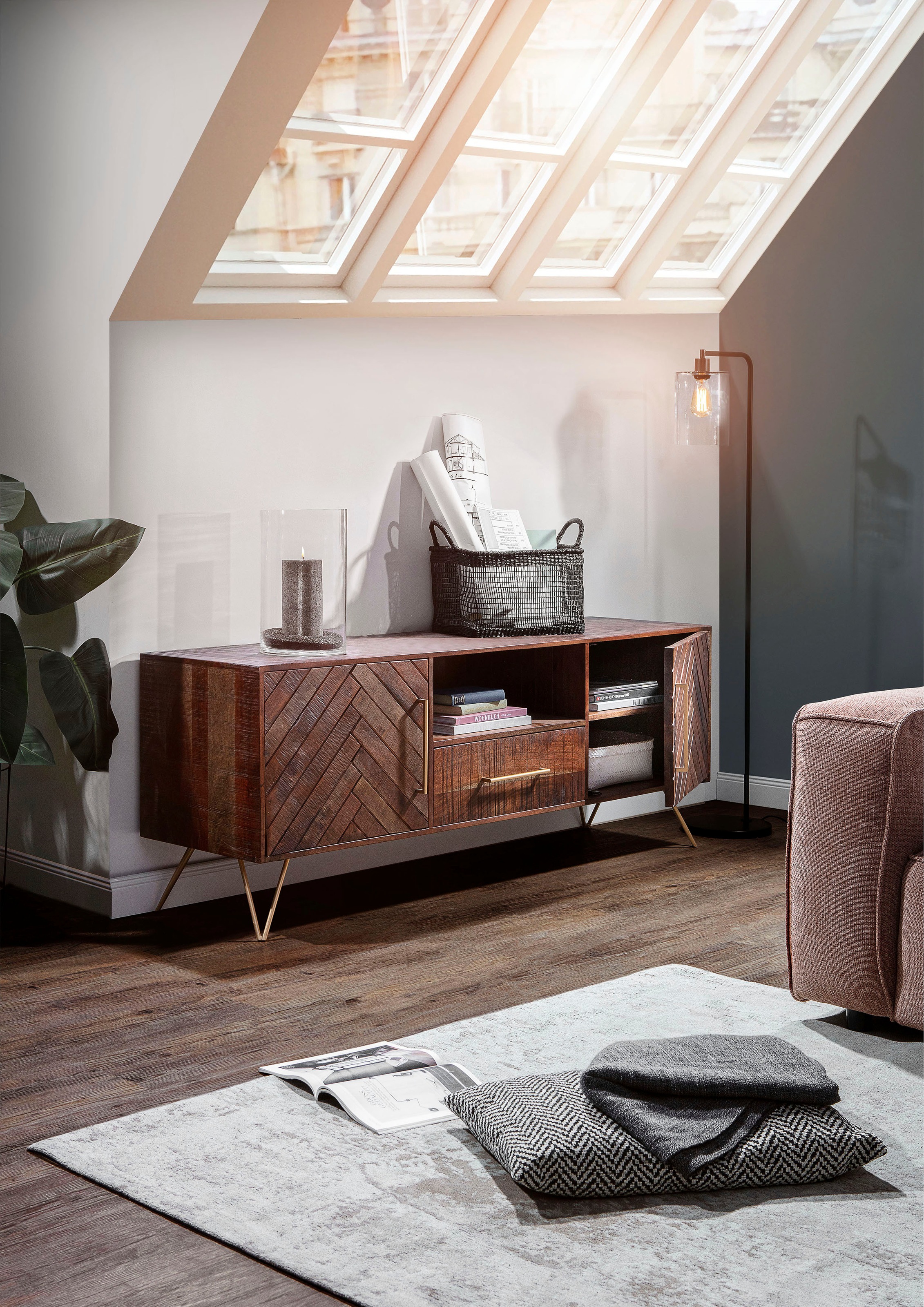 Gutmann Factory Lowboard »Herringbone« Kommode, Breite 175 cm