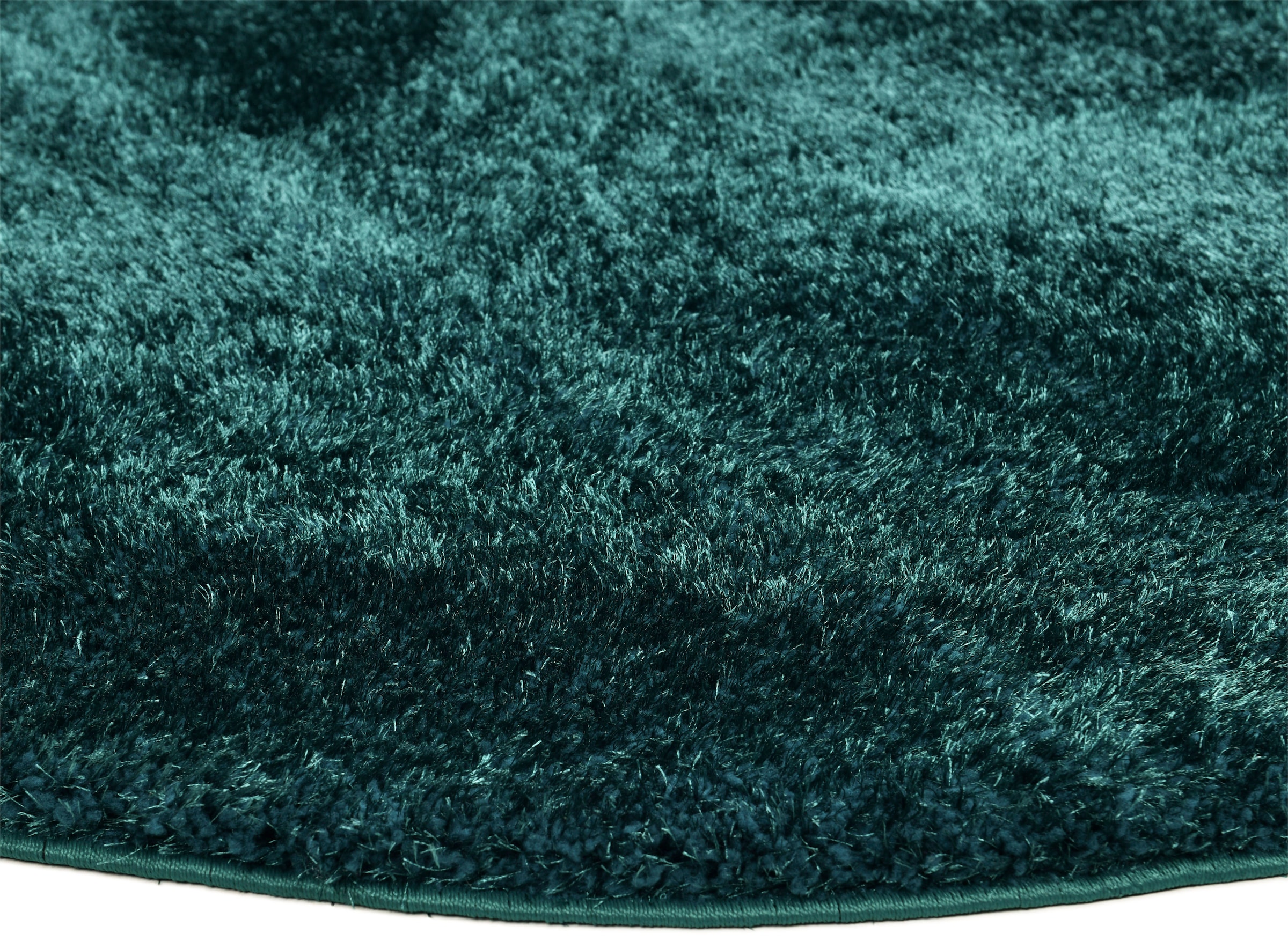 my home Hochflor-Teppich »Malin«, rund, 43 mm Höhe, Uni-Farben, leicht glänzend, besonders flauschig durch Mikrofaser
