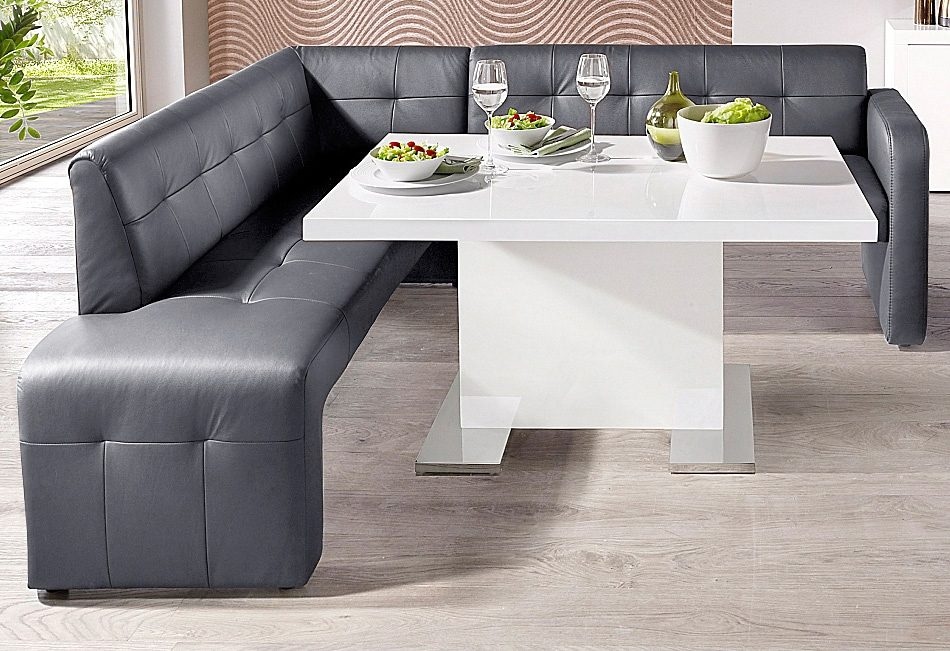 exxpo - sofa fashion Essbank »Barista, bequem und elegant, hohe Bodenfreiheit,«, Eckbank Barista bequem und elegant, hochwertige Detailverarbeitung