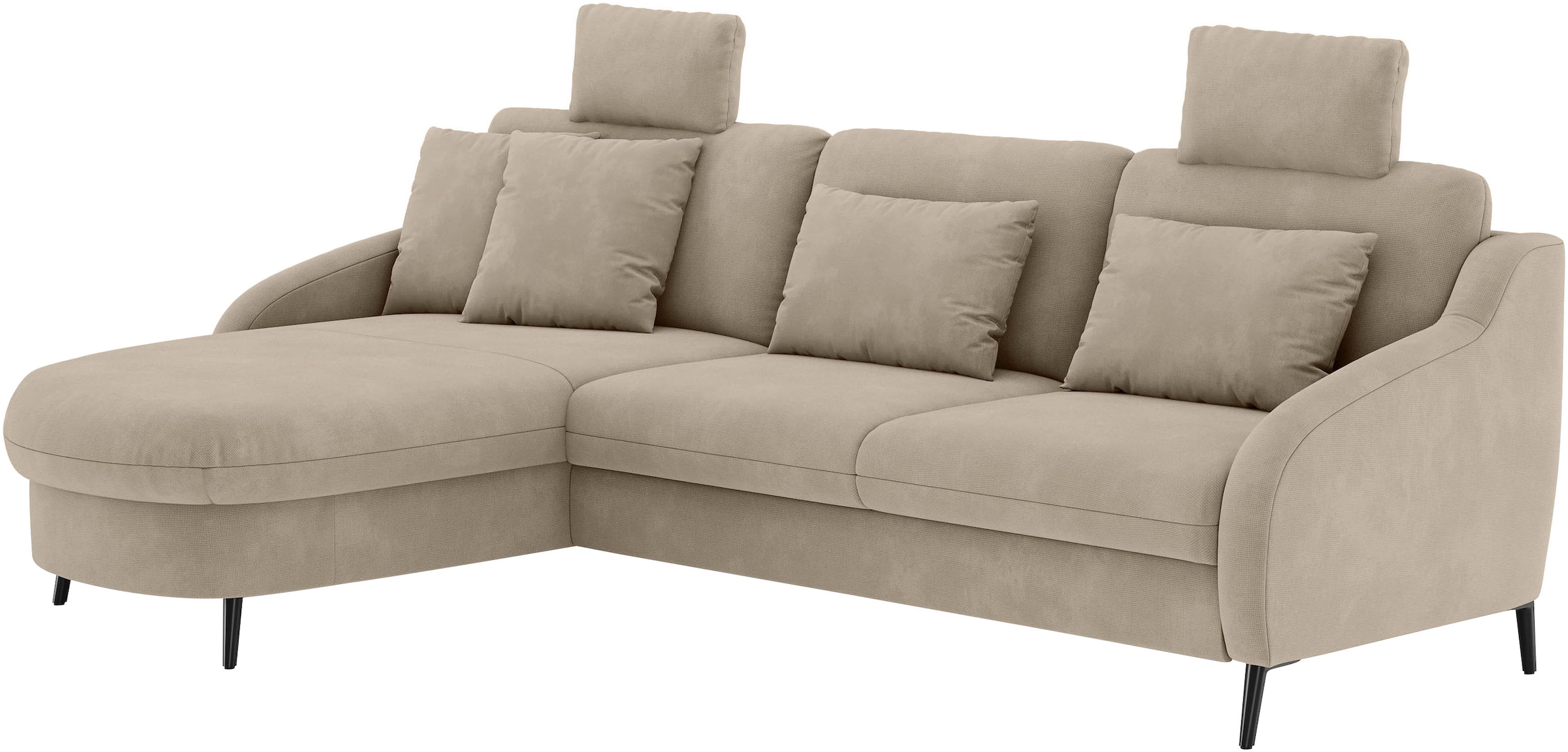 sit&more Ecksofa »Soul L-Form«, wahlweise mit Bettfunktion