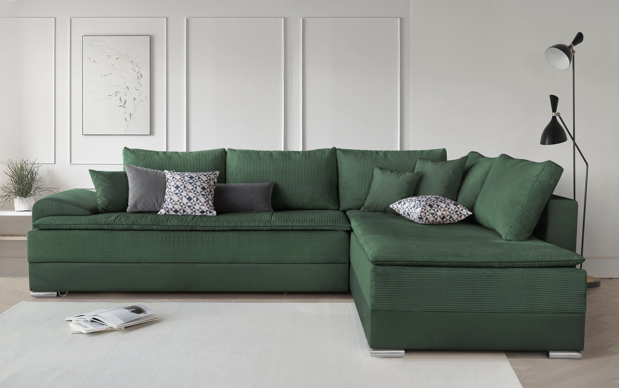 INOSIGN Ecksofa »Boxspringbett Night & Day L-Form mit Dauer-Schlaffunktion günstig online kaufen