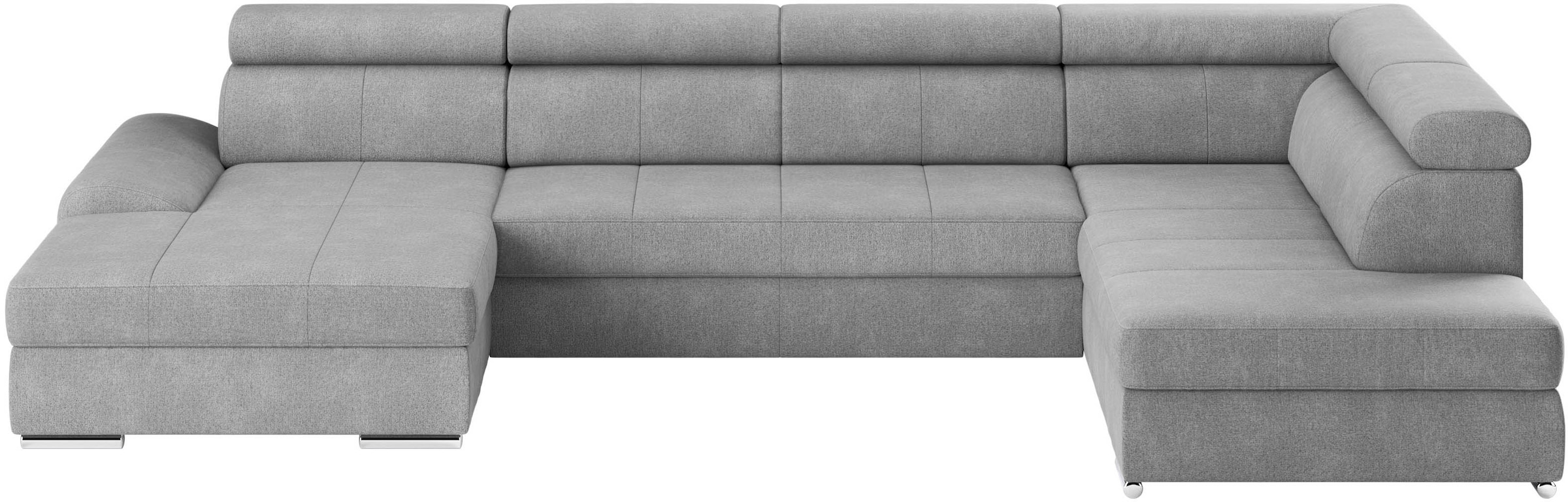 sit&more Wohnlandschaft »U-Form«, mit verstellbaren Kopfteilen, wahlweise mit Bettfunktion